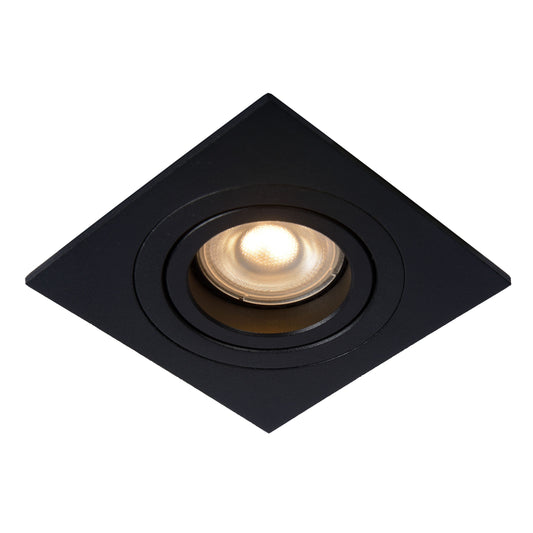 Lucide TUBE - Recessed spotlight - 1xGU10 - Black