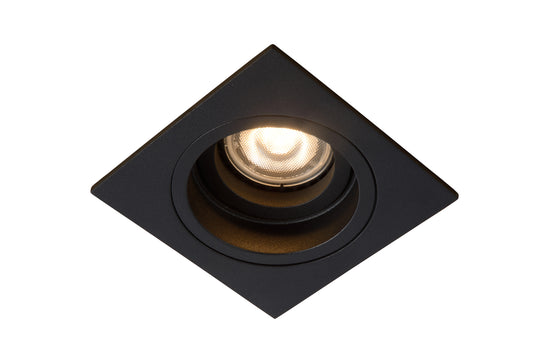 Lucide EMBED - Recessed spotlight - 1xGU10 - Black