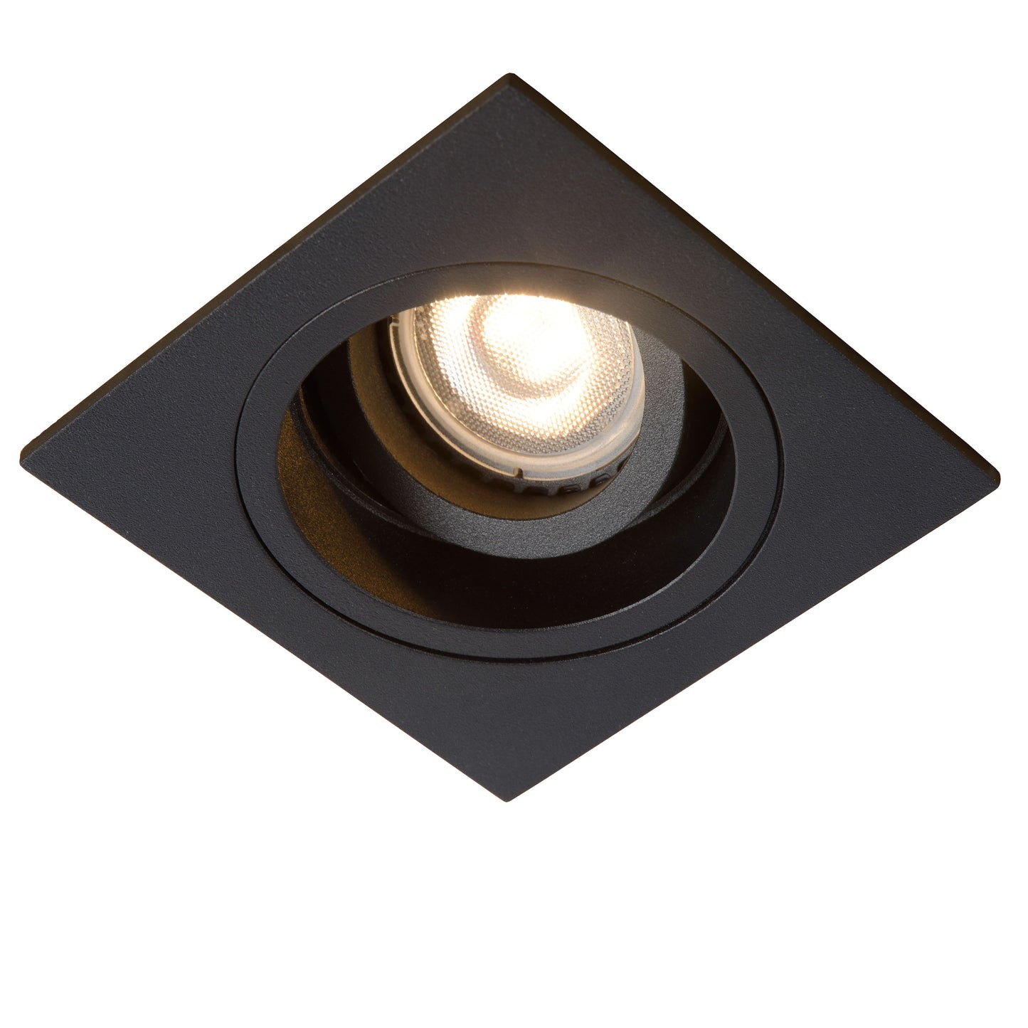 Lucide EMBED - Recessed spotlight - 1xGU10 - Black