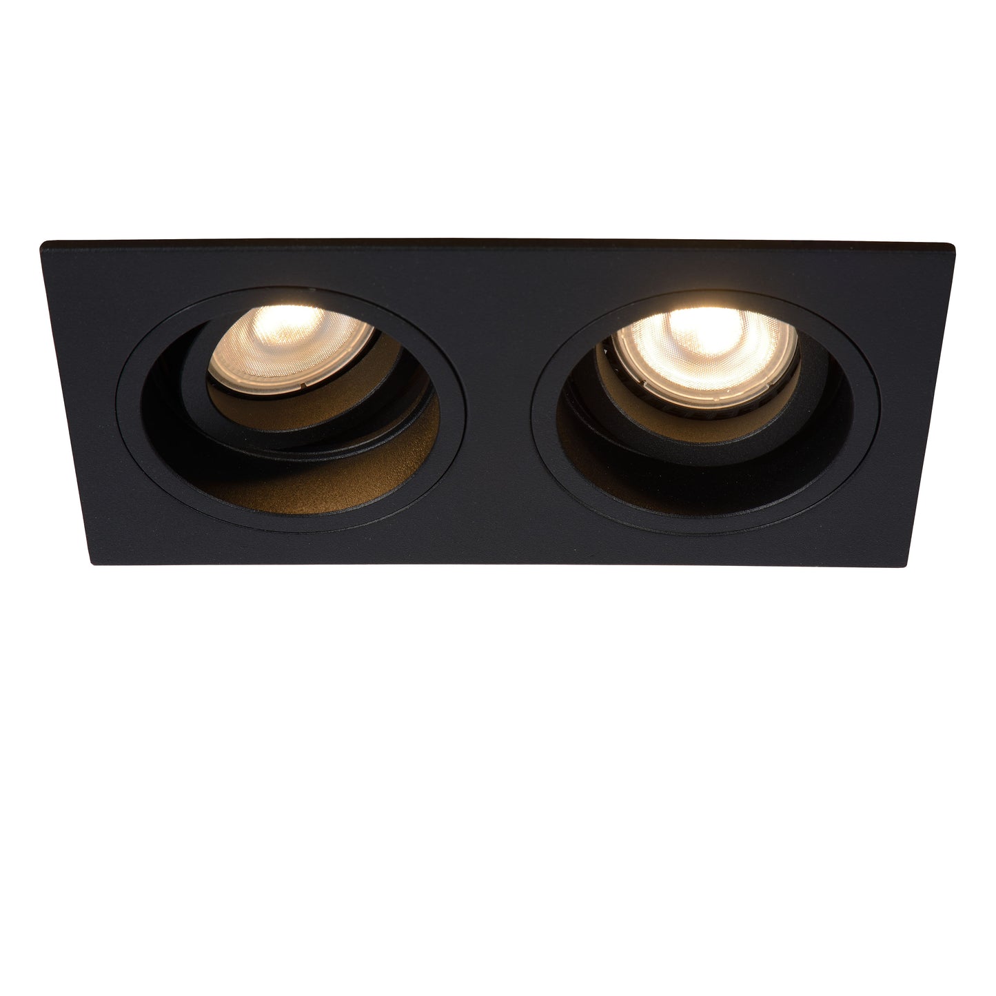 Lucide EMBED - Recessed spotlight - 2xGU10 - Black