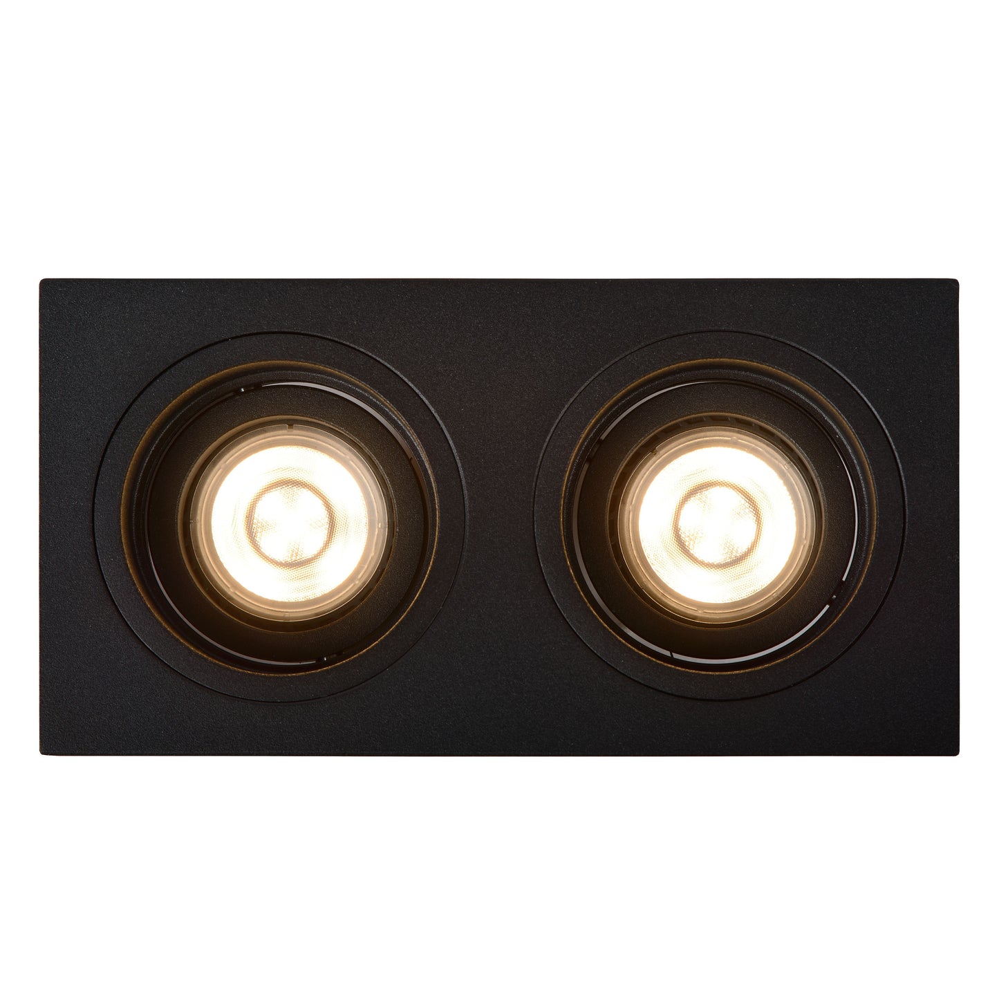 Lucide EMBED - Recessed spotlight - 2xGU10 - Black