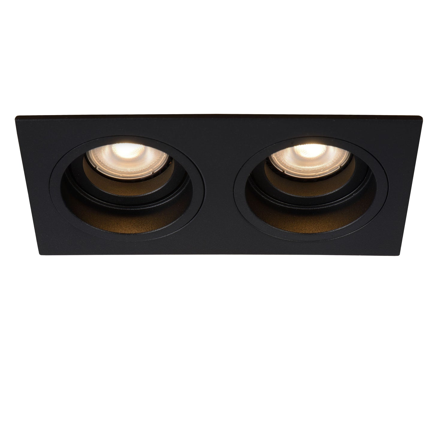 Lucide EMBED - Recessed spotlight - 2xGU10 - Black