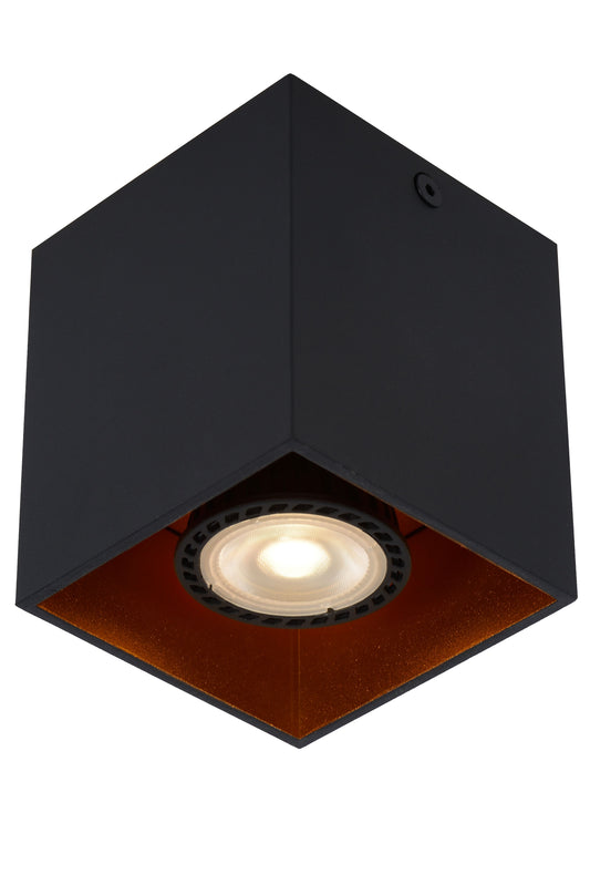 Lucide BIDO - Ceiling spotlight - 1xGU10 - Black