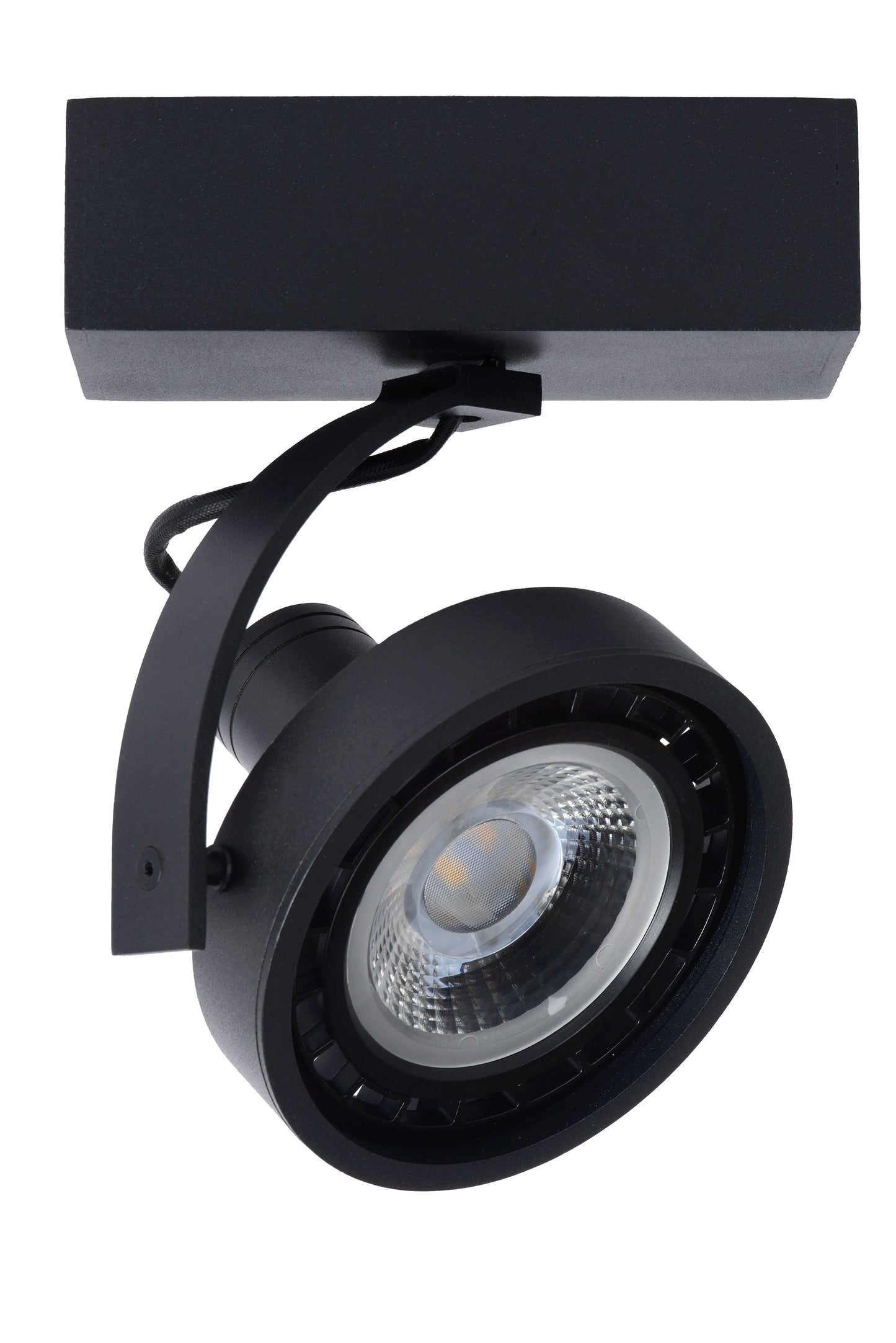 Lucide DORIAN - Ceiling spotlight - LED Dim to warm - GU10 (ES111) - 1x12W 2200K/3000K - Black