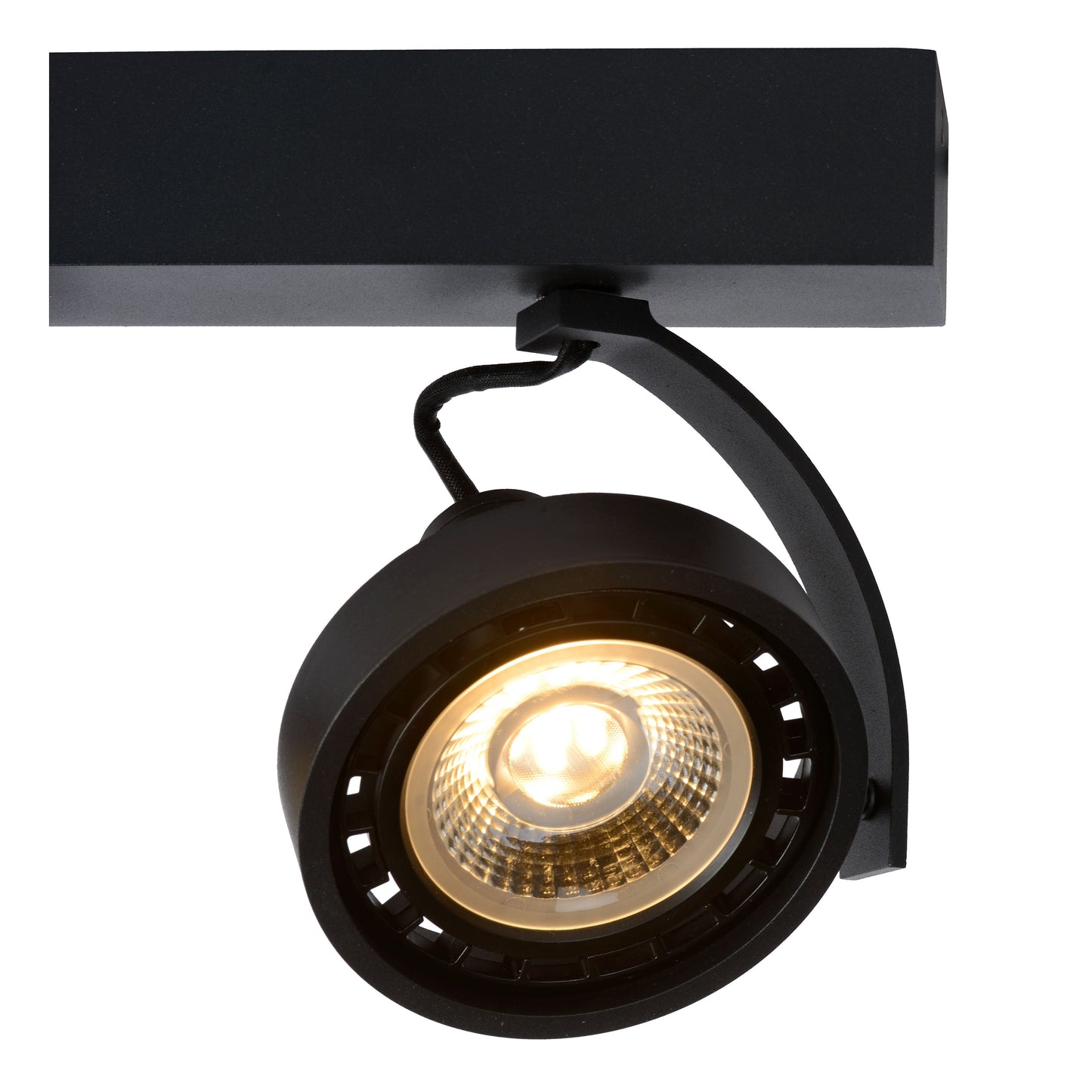 Lucide DORIAN - Ceiling spotlight - LED Dim to warm - GU10 (ES111) - 2x12W 2200K/3000K - Black