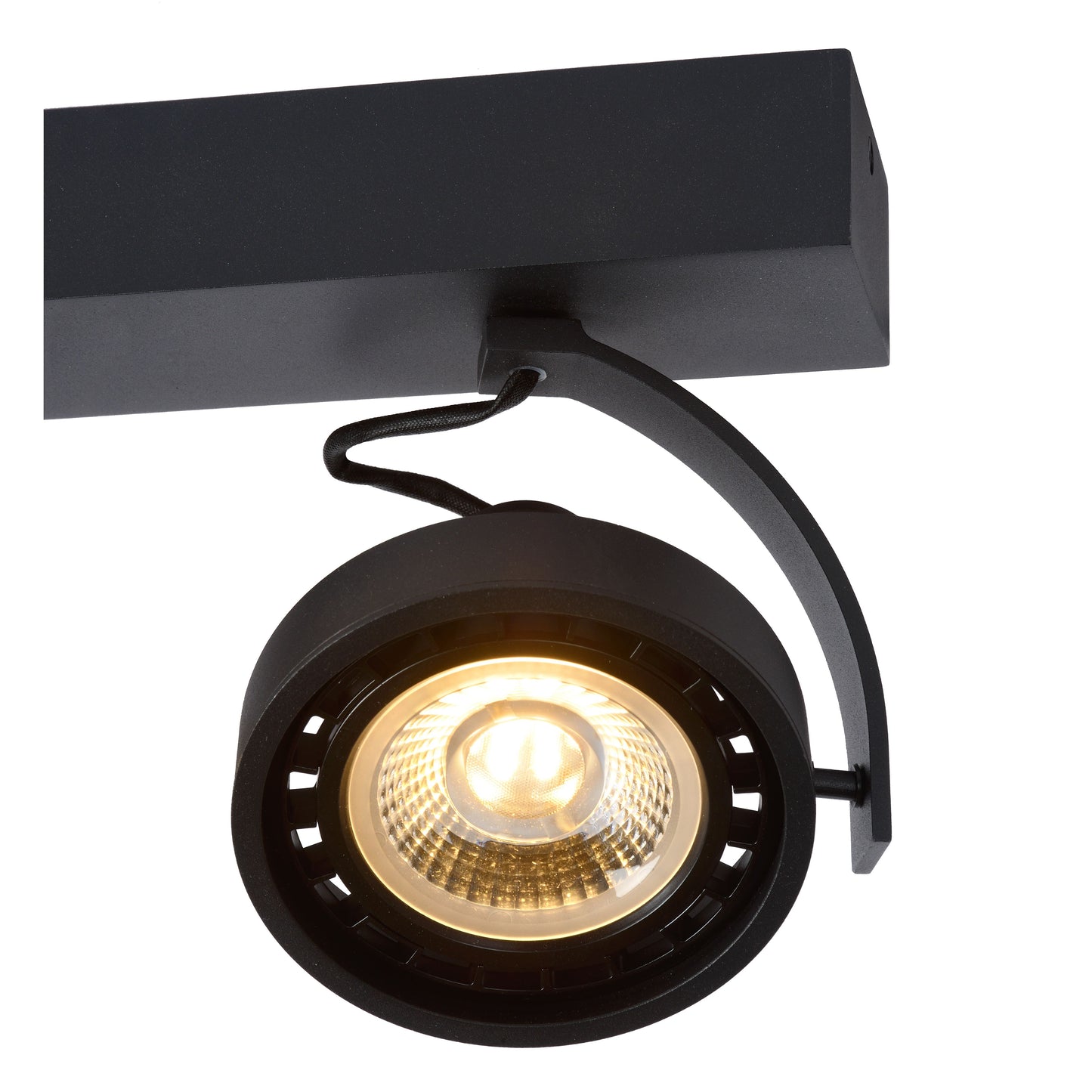 Lucide DORIAN - Ceiling spotlight - LED Dim to warm - GU10 (ES111) - 3x12W 2200K/3000K - Black