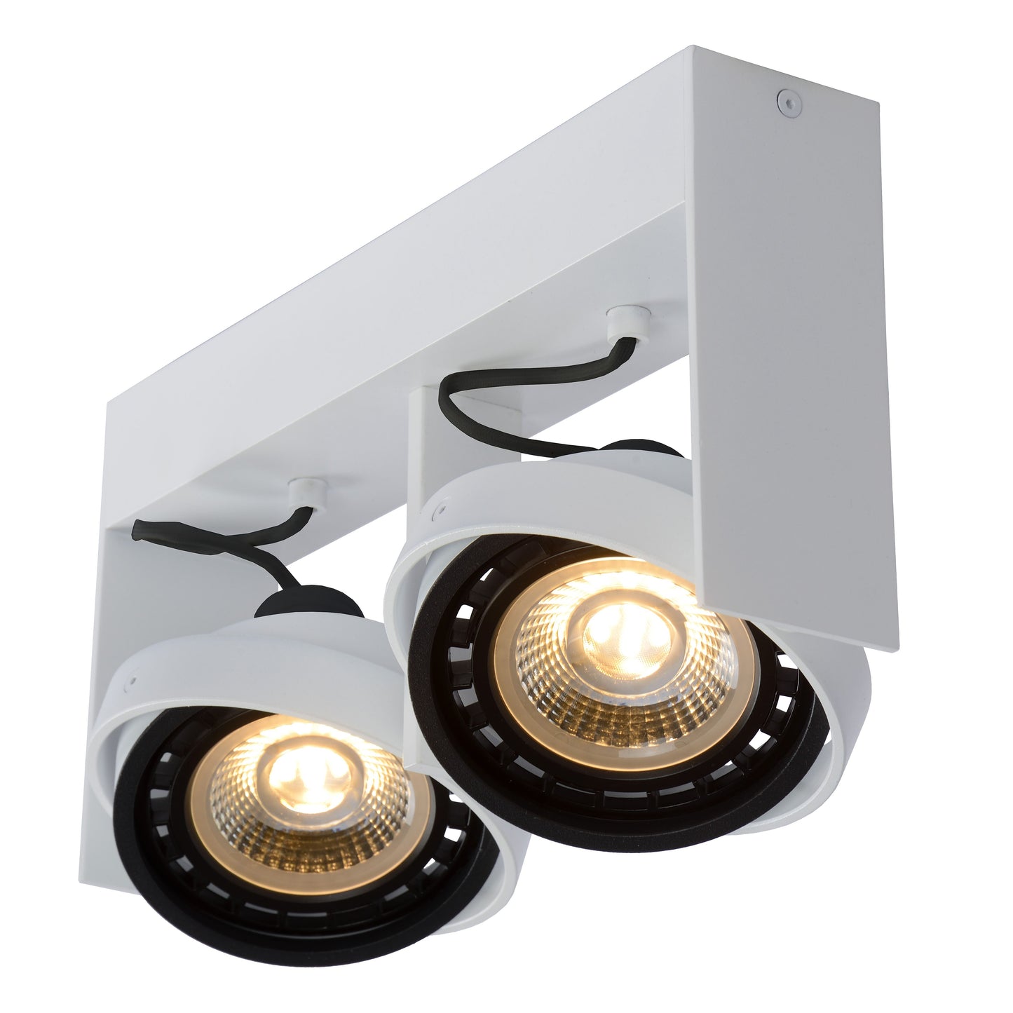 Lucide GRIFFON - Ceiling spotlight - LED Dim to warm - GU10 (ES111) - 2x12W 2200K/3000K - White