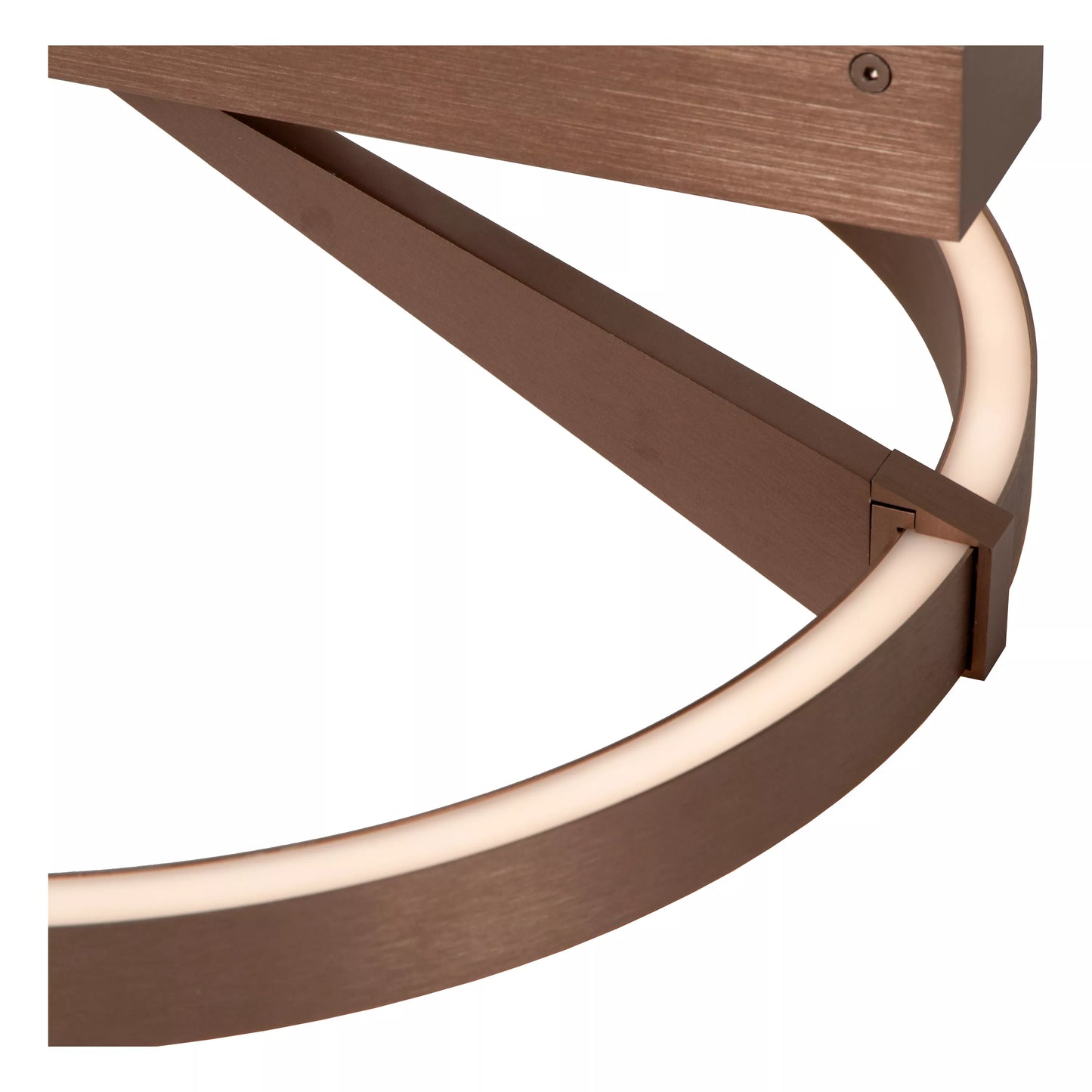 Lucide APPLAUSE - Flush ceiling light - Ø 40 cm - LED Dim. - CCT - 1x26W 2200K/4000K - Coffee | Premium