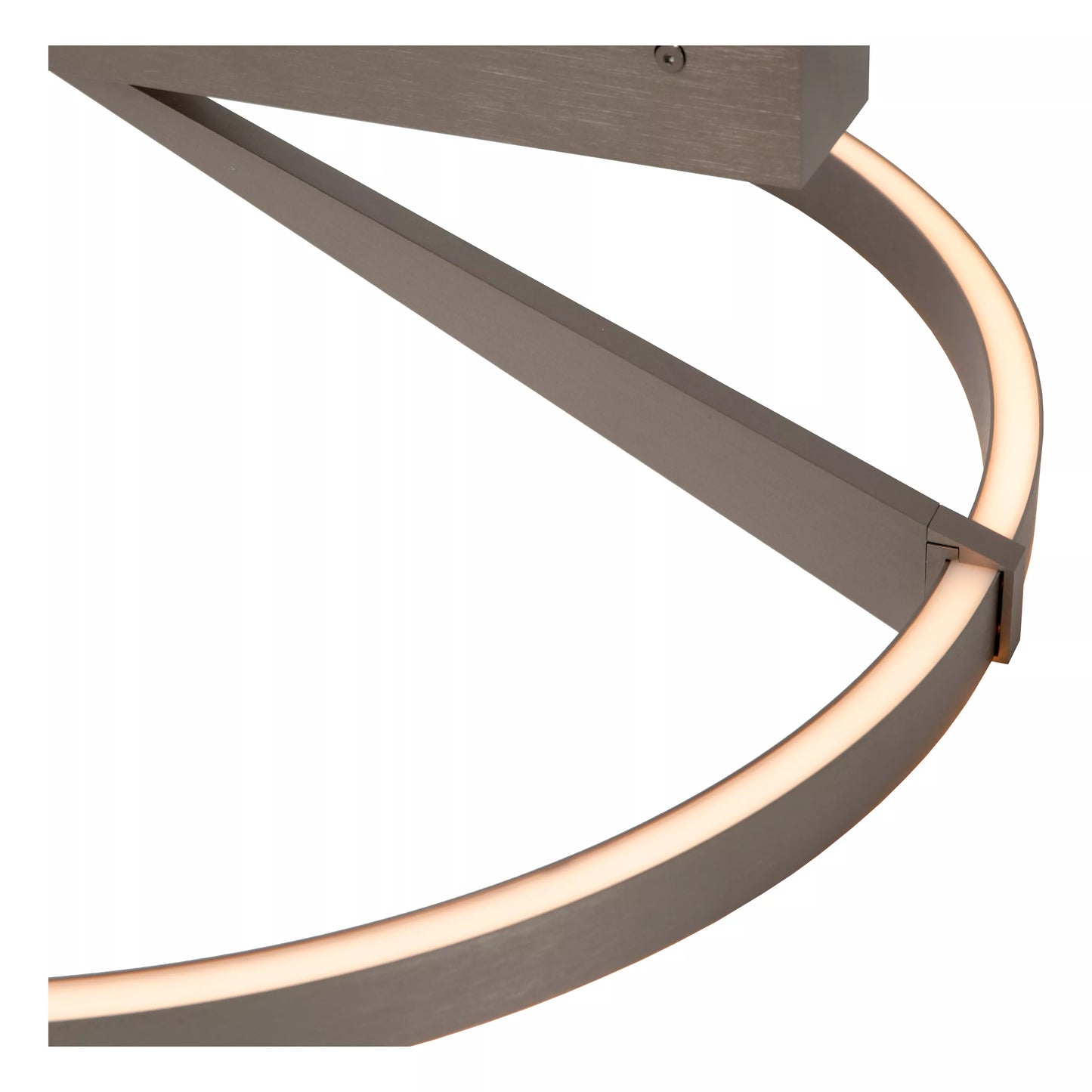 Lucide APPLAUSE - Flush ceiling light - Ø 60 cm - LED Dim. - CCT - 1x40W 2200K/4000K - Grey iron | Premium