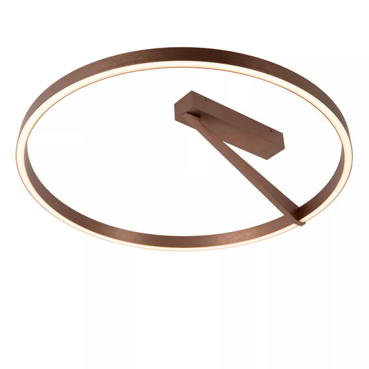 Lucide APPLAUSE - Flush ceiling light - Ø 60 cm - LED Dim. - CCT - 1x40W 2200K/4000K - Coffee | Premium