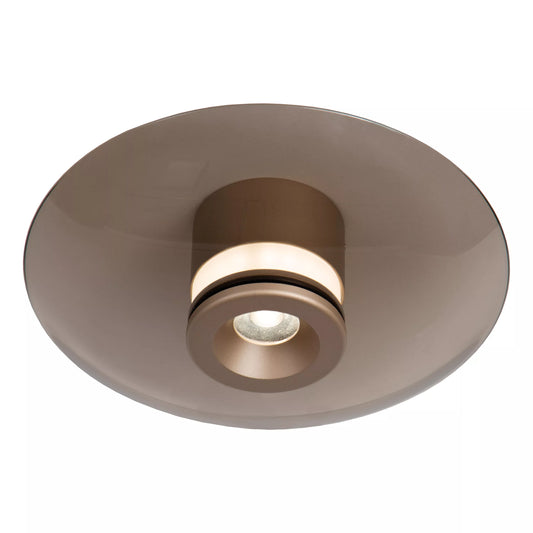 Lucide SANTIAGO - Flush ceiling light - Ø 23 cm - LED Dim. - CCT - 1x10W 2700K/4000K - Amber | Premium