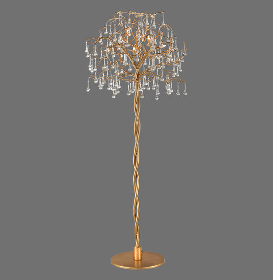 Icicle - Floor Lamp - Antique Brass - By Paul Neuhaus - (232-11)