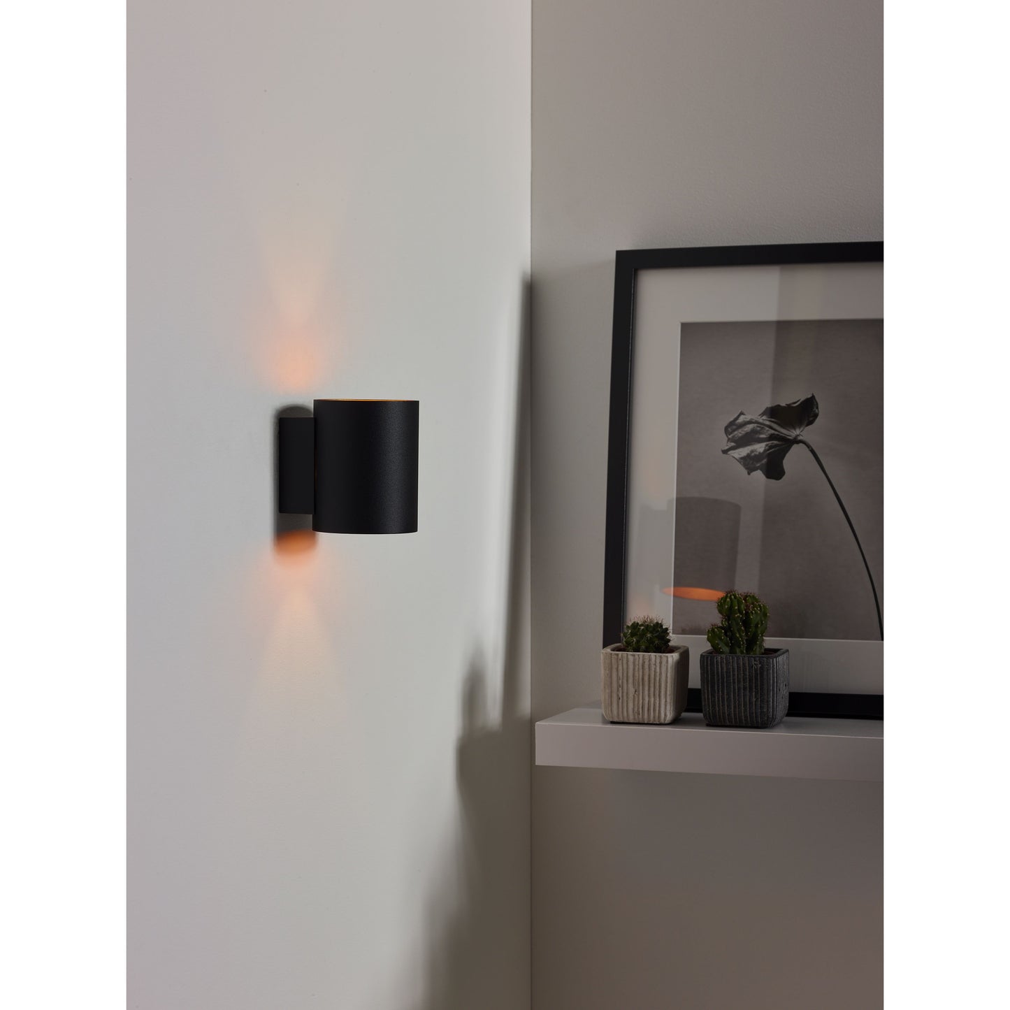 Lucide XERA - Wall light - Ø 8 cm - 1xG9 - Black