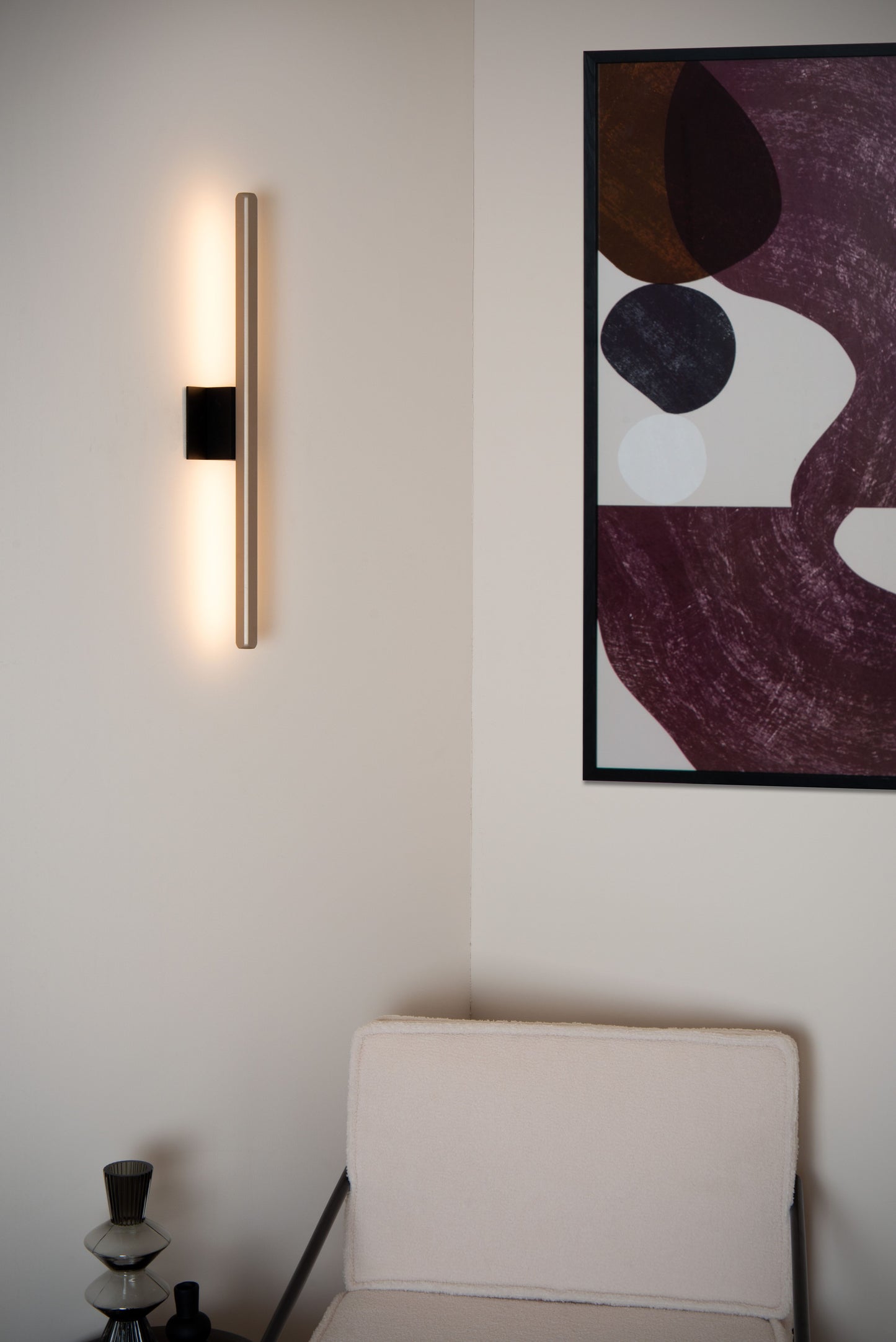 Lucide BRAGA - Wall light Indoor/Outdoor - LED - 1x11,5W 2700K - IP54 - Coffee