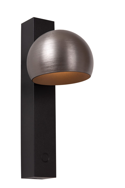 Lucide ESFERA - Wall light - LED Dim. - 1x9W 2700K - Grey iron