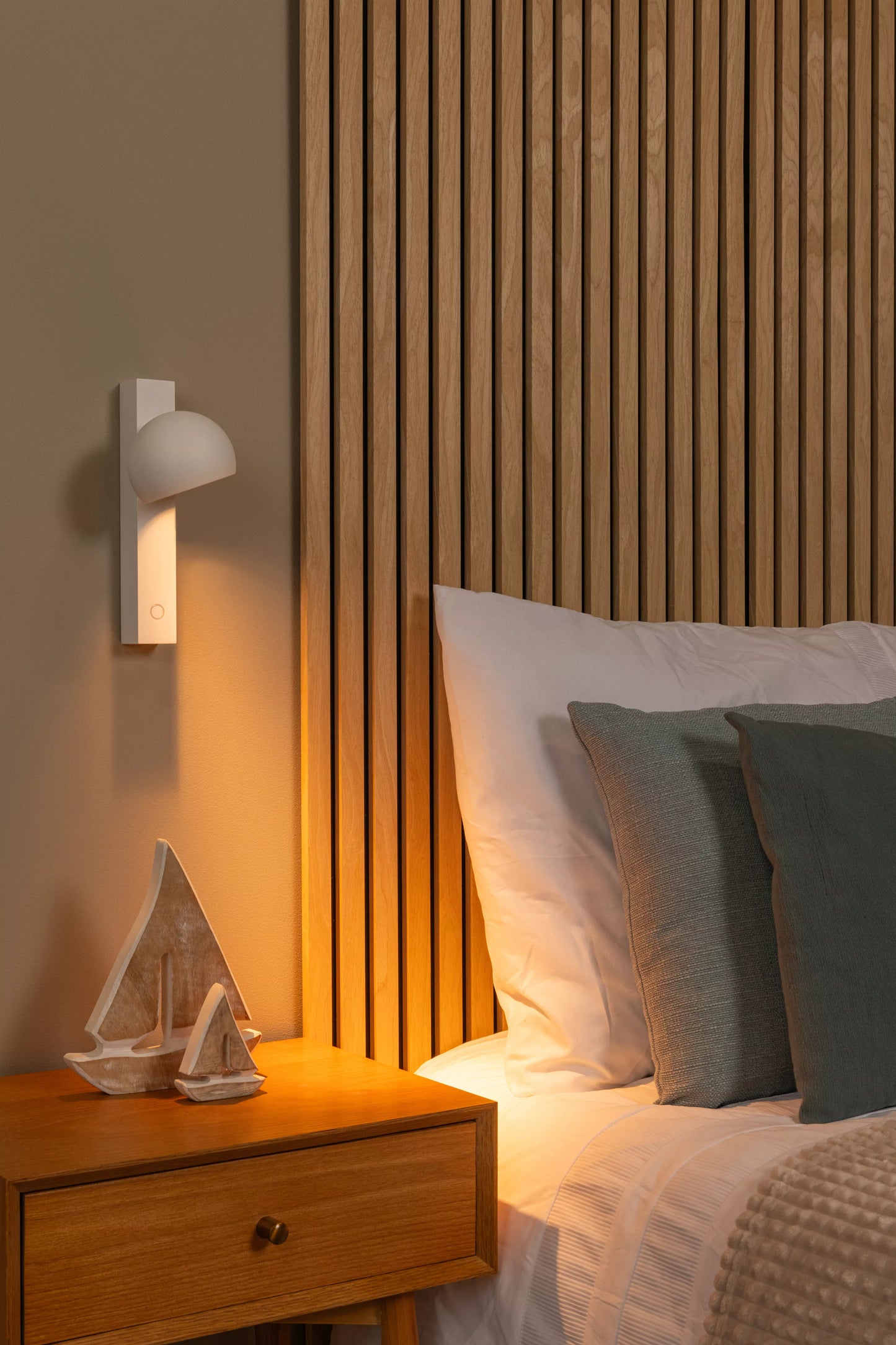 Lucide ESFERA - Wall light - LED Dim. - 1x9W 2700K - White | Premium