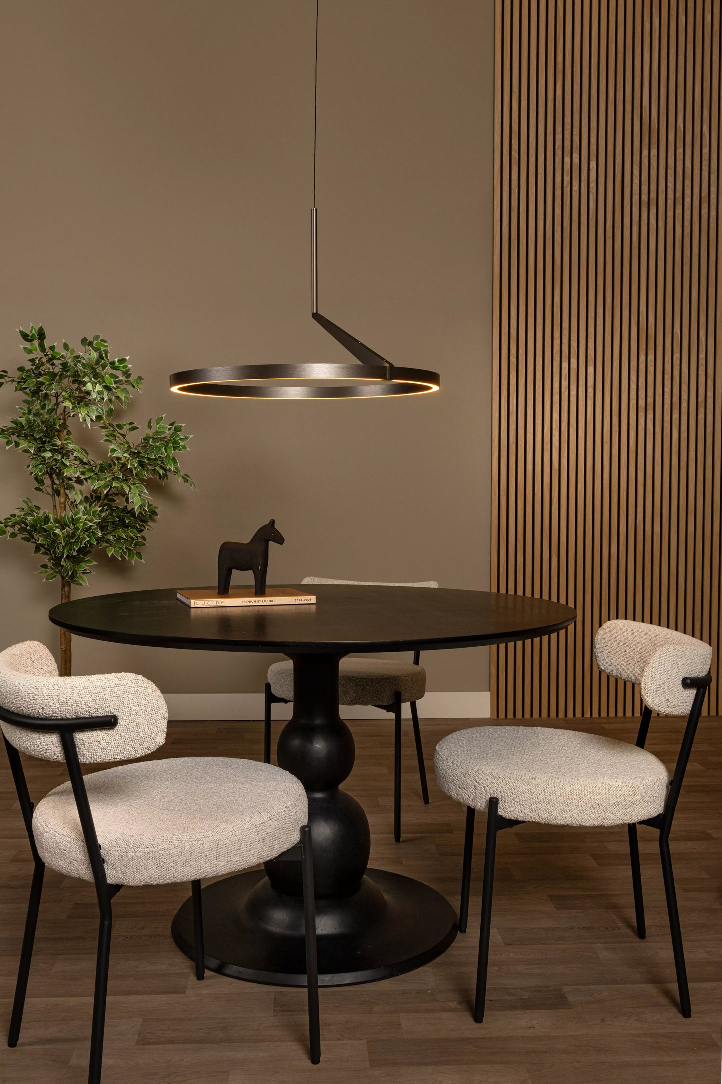 Lucide APPLAUSE - Pendant light - Ø 60 cm - LED Dim. - CCT - 1x32W 2700K/4000K - Hand Wave Sensor - Grey iron | Premium