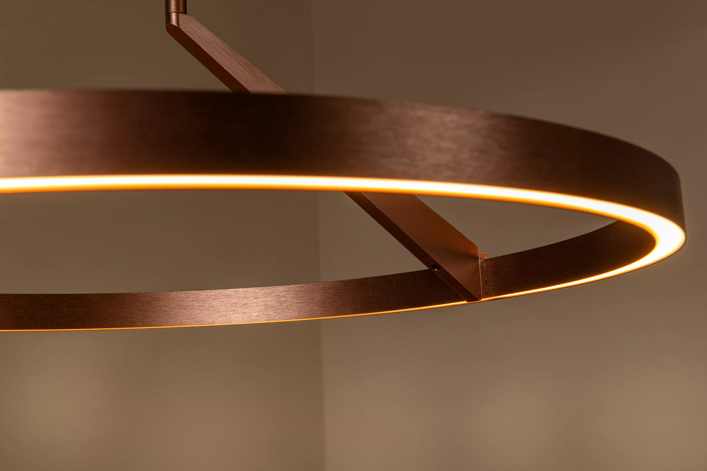 Lucide APPLAUSE - Pendant light - Ø 60 cm - LED Dim. - CCT - 1x32W 2700K/4000K - Hand Wave Sensor - Coffee | Premium