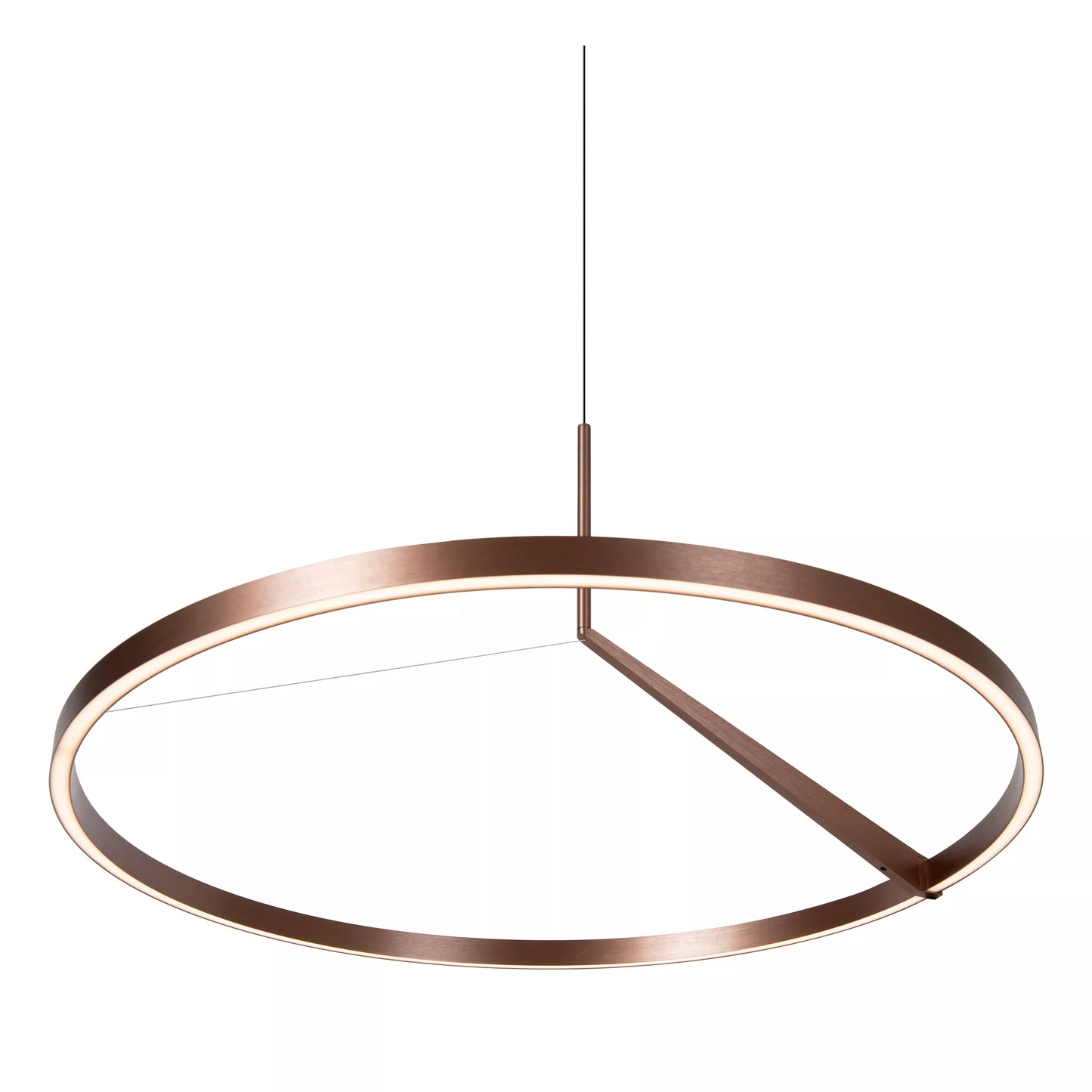 Lucide APPLAUSE - Pendant light - Ø 80 cm - LED Dim. - CCT - 1x50W 2700K/4000K - Hand Wave Sensor - Coffee | Premium