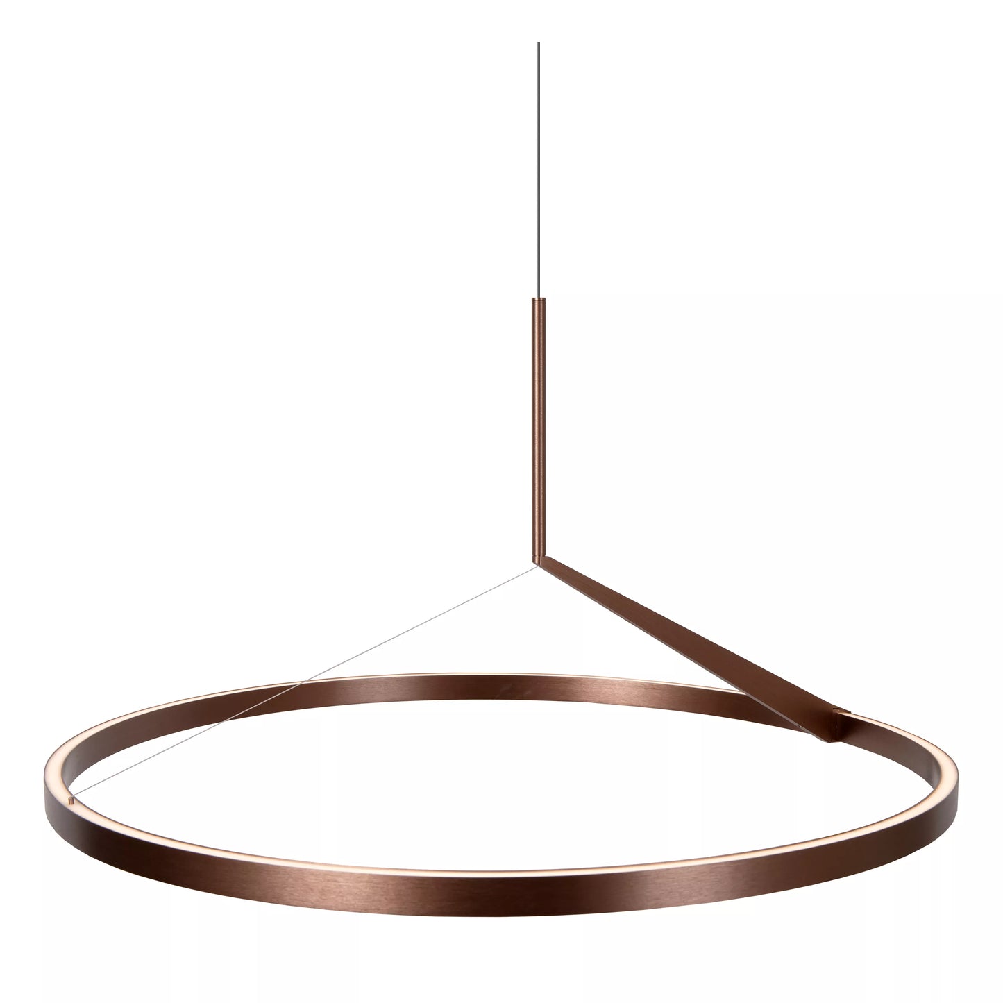 Lucide APPLAUSE - Pendant light - Ø 80 cm - LED Dim. - CCT - 1x50W 2700K/4000K - Hand Wave Sensor - Coffee | Premium