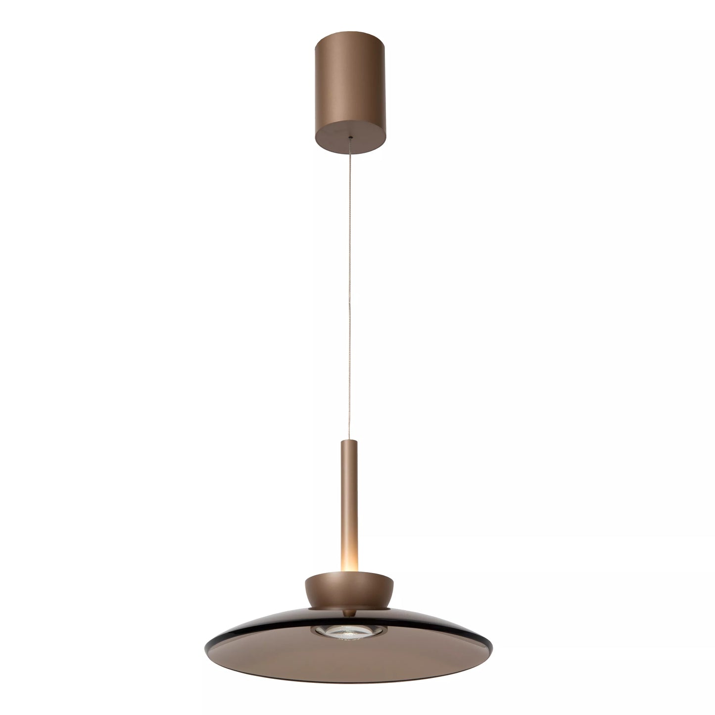 Lucide SANTIAGO - Pendant light - Ø 32 cm - LED Dim. - CCT - 1x16W 2700K/4000K - Amber | Premium