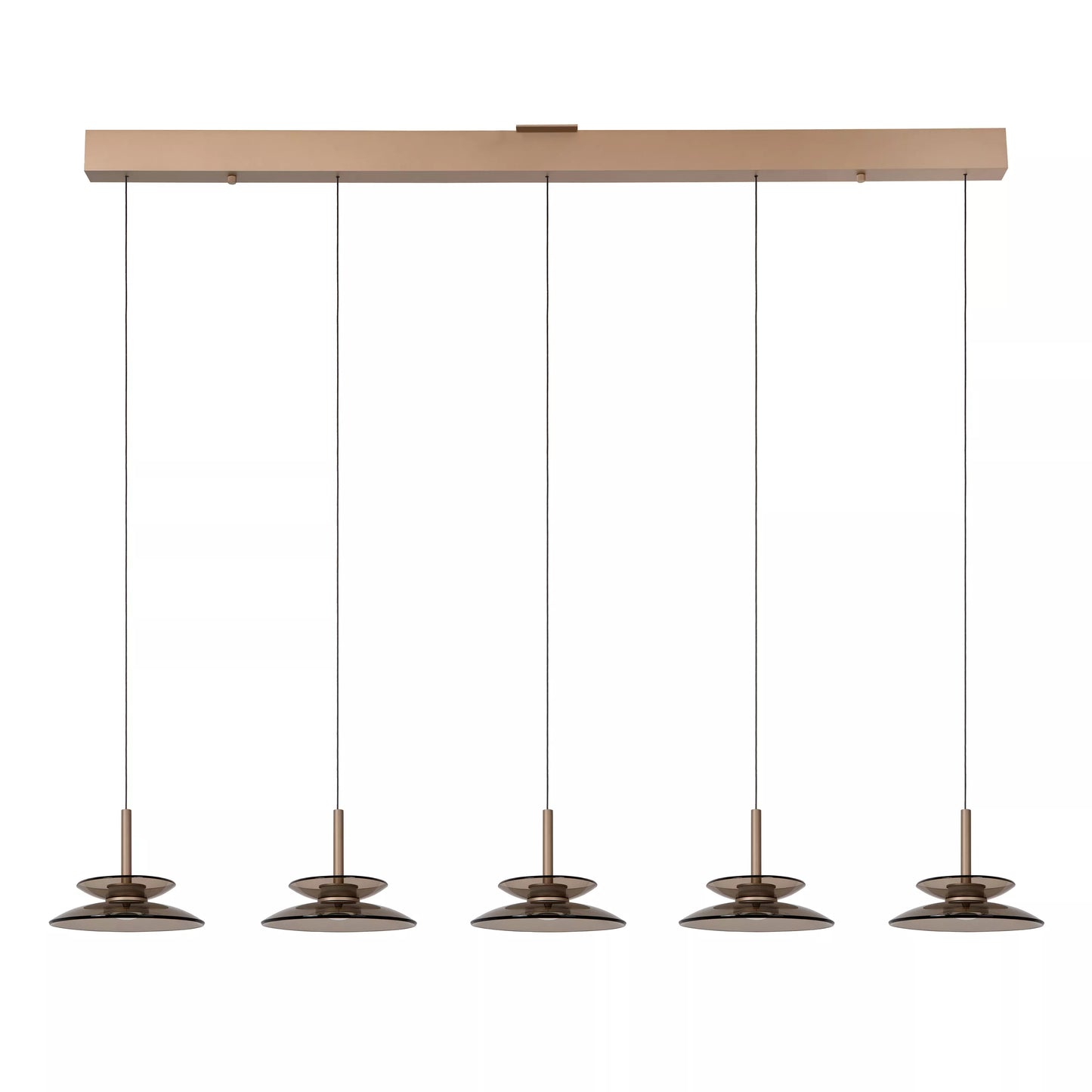 Lucide SANTIAGO - Pendant light - LED Dim. - CCT - 5x10W 2700K/4000K - Amber | Premium