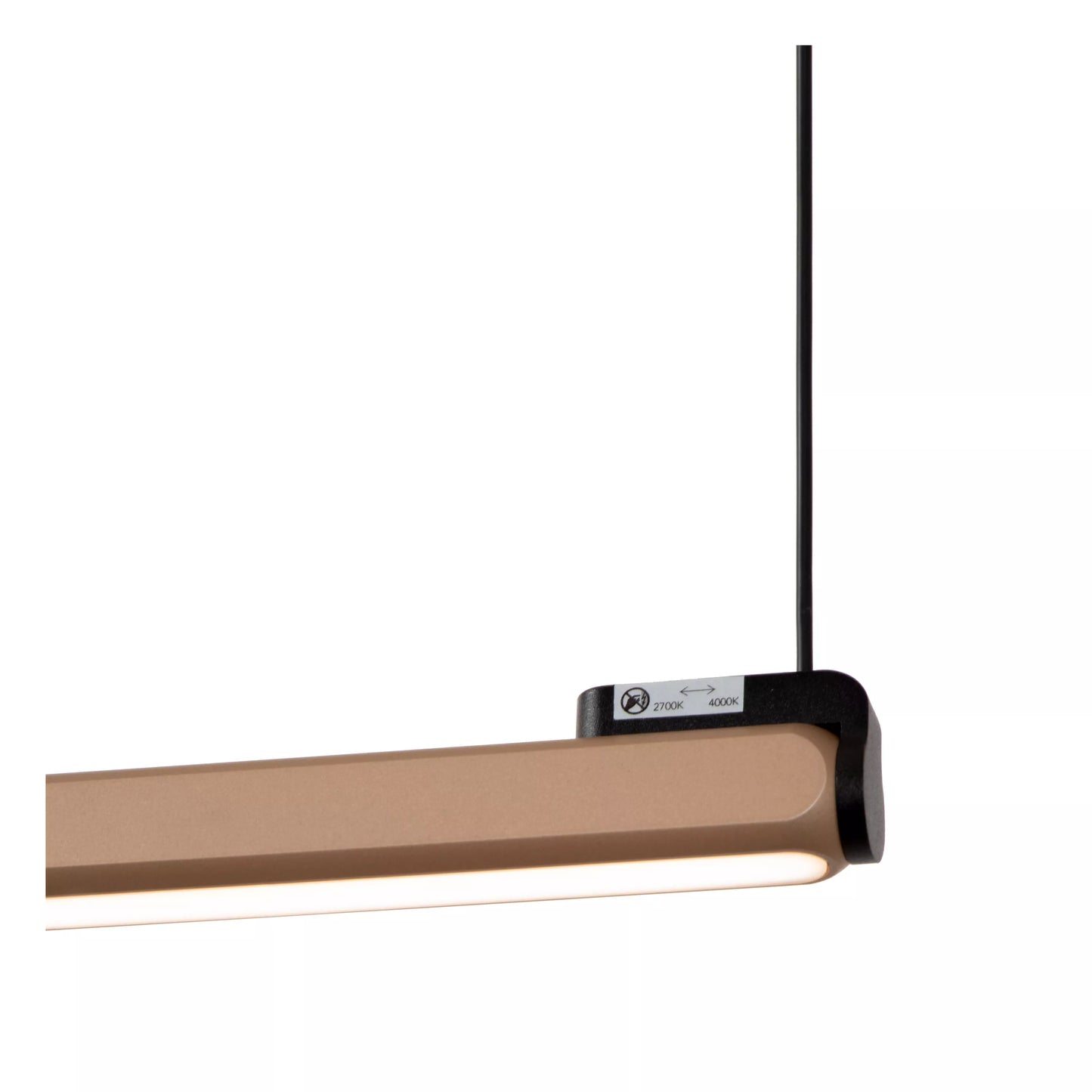 Lucide BRAGA - Hanging Lamp - LED Dimb. - CCT - 1x36W 2700K/4000K - Hand Motion Sensor - Coffee | Premium