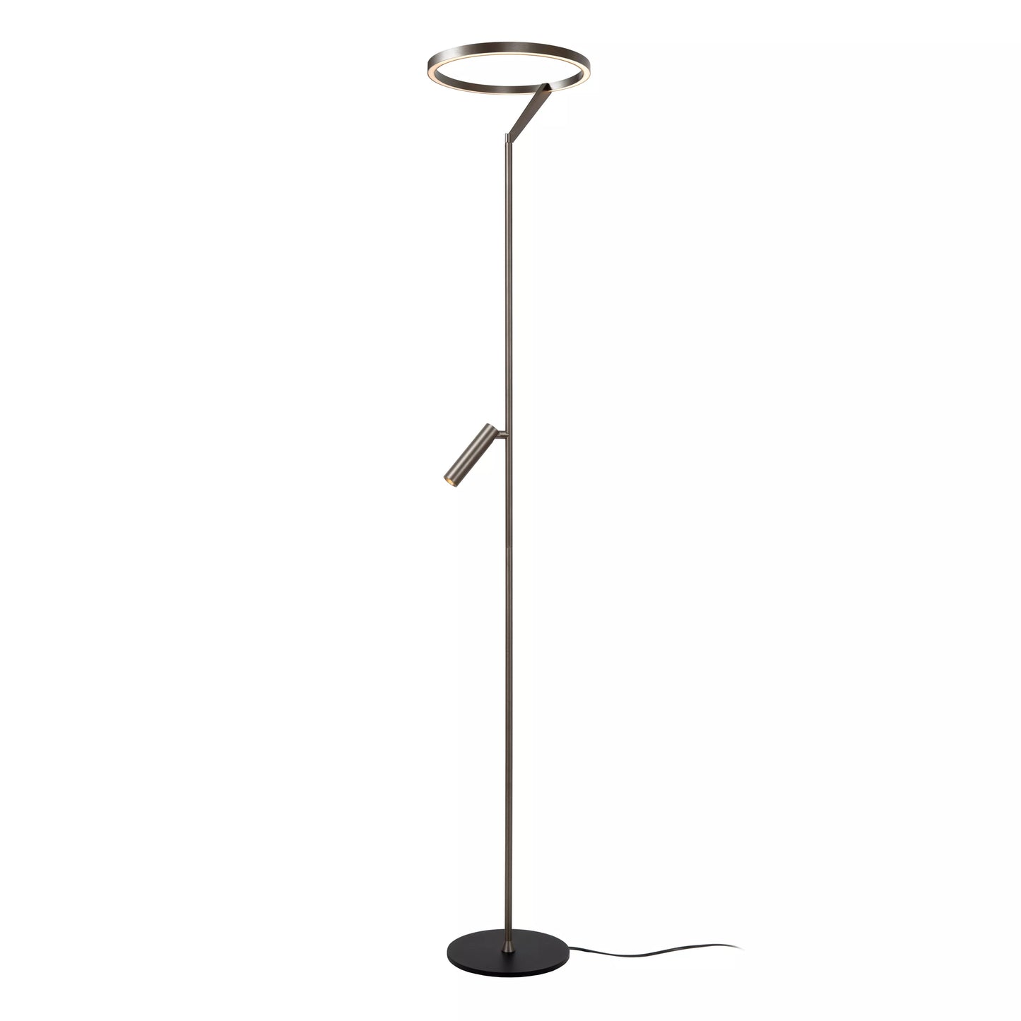 Lucide APPLAUSE - Floor lamp - Ø 33 cm - LED Dim. - CCT - 2700K/4000K - Grey iron | Premium
