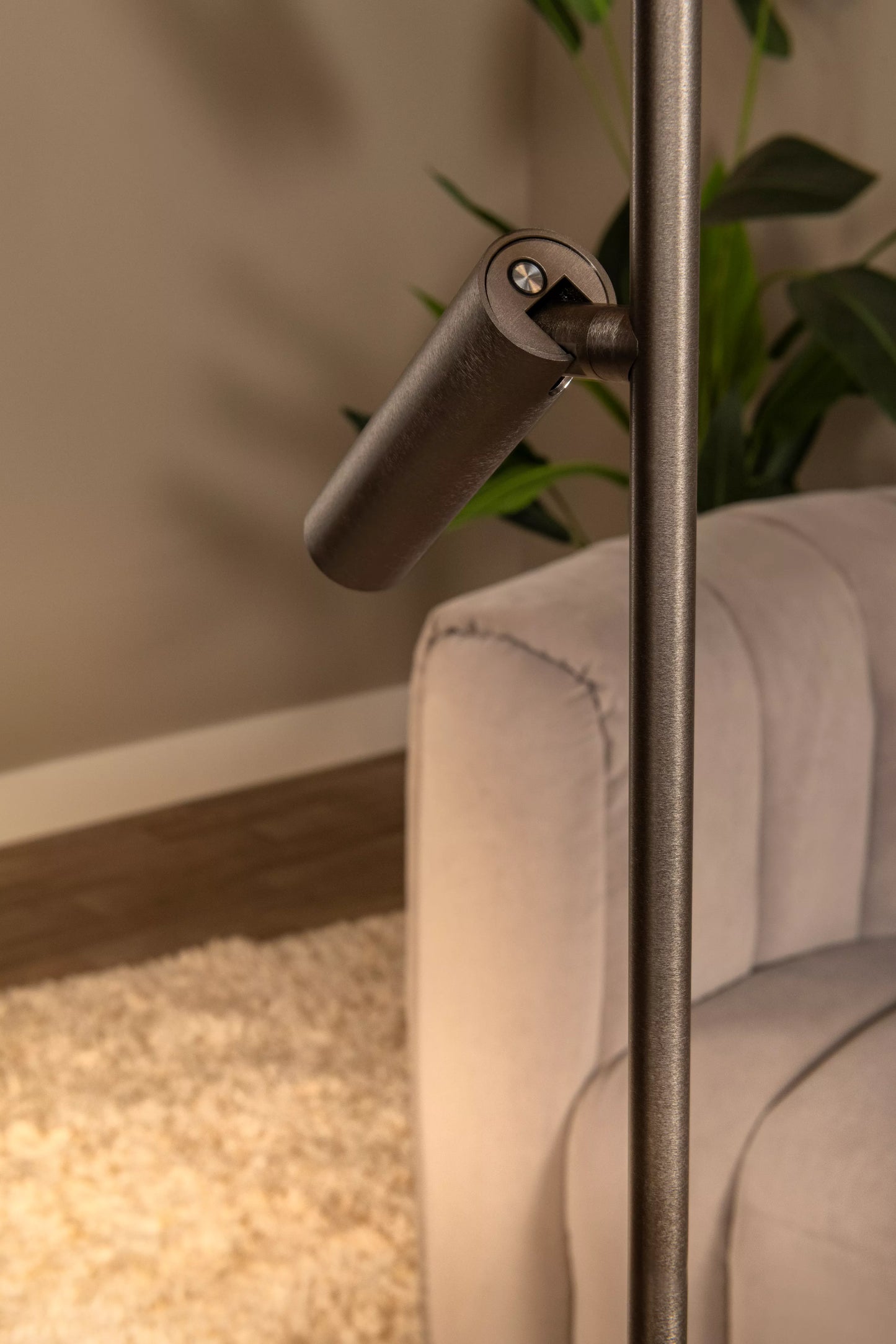 Lucide APPLAUSE - Floor lamp - Ø 33 cm - LED Dim. - CCT - 2700K/4000K - Grey iron | Premium