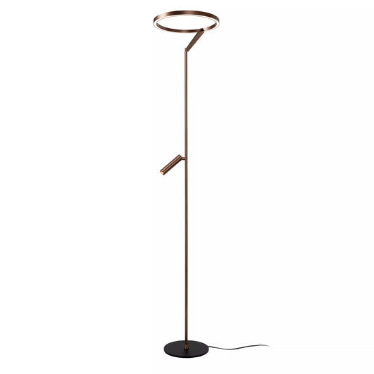 Lucide APPLAUSE - Floor lamp - Ø 33 cm - LED Dim. - CCT - 2700K/4000K - Coffee | Premium