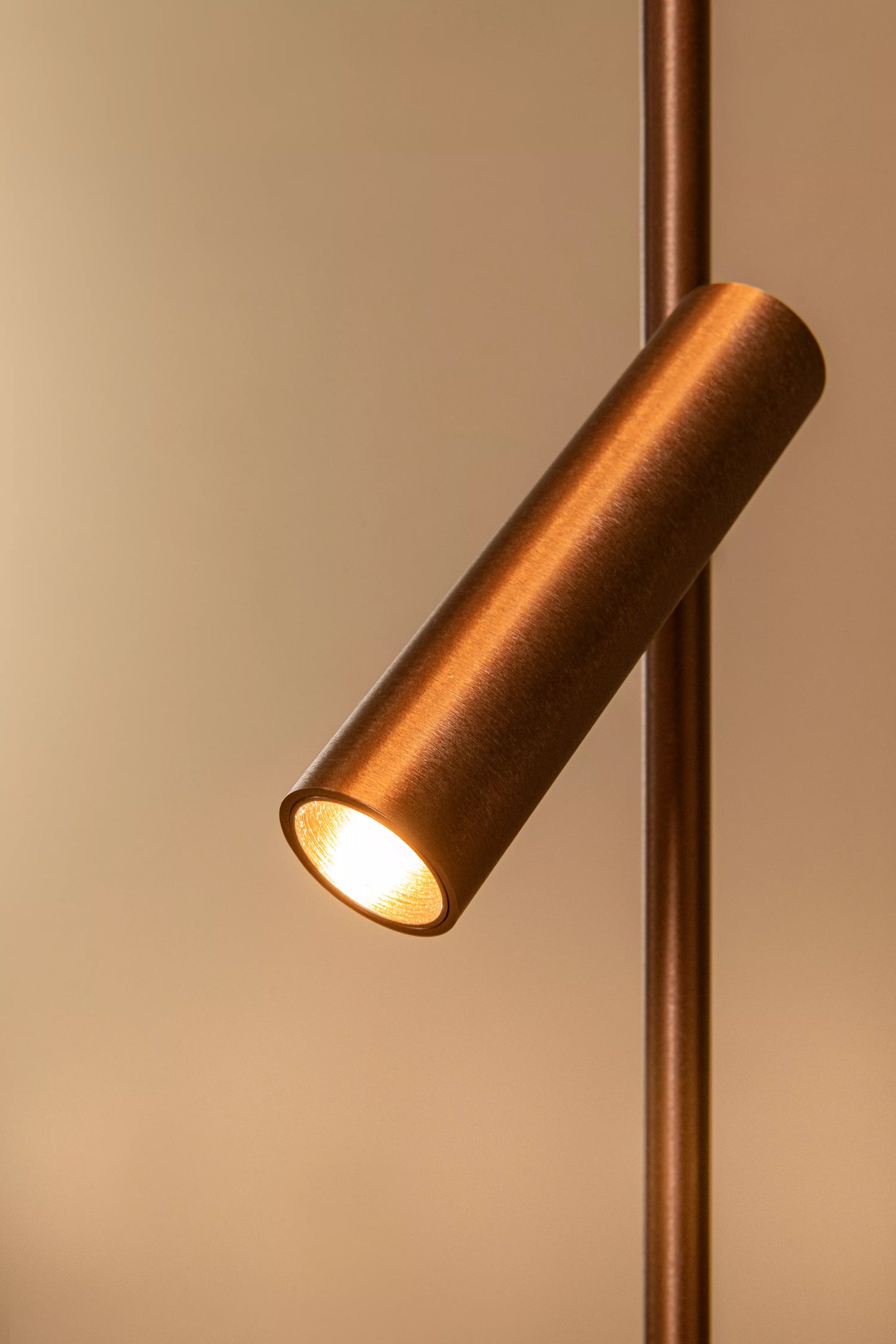 Lucide APPLAUSE - Floor lamp - Ø 33 cm - LED Dim. - CCT - 2700K/4000K - Coffee | Premium