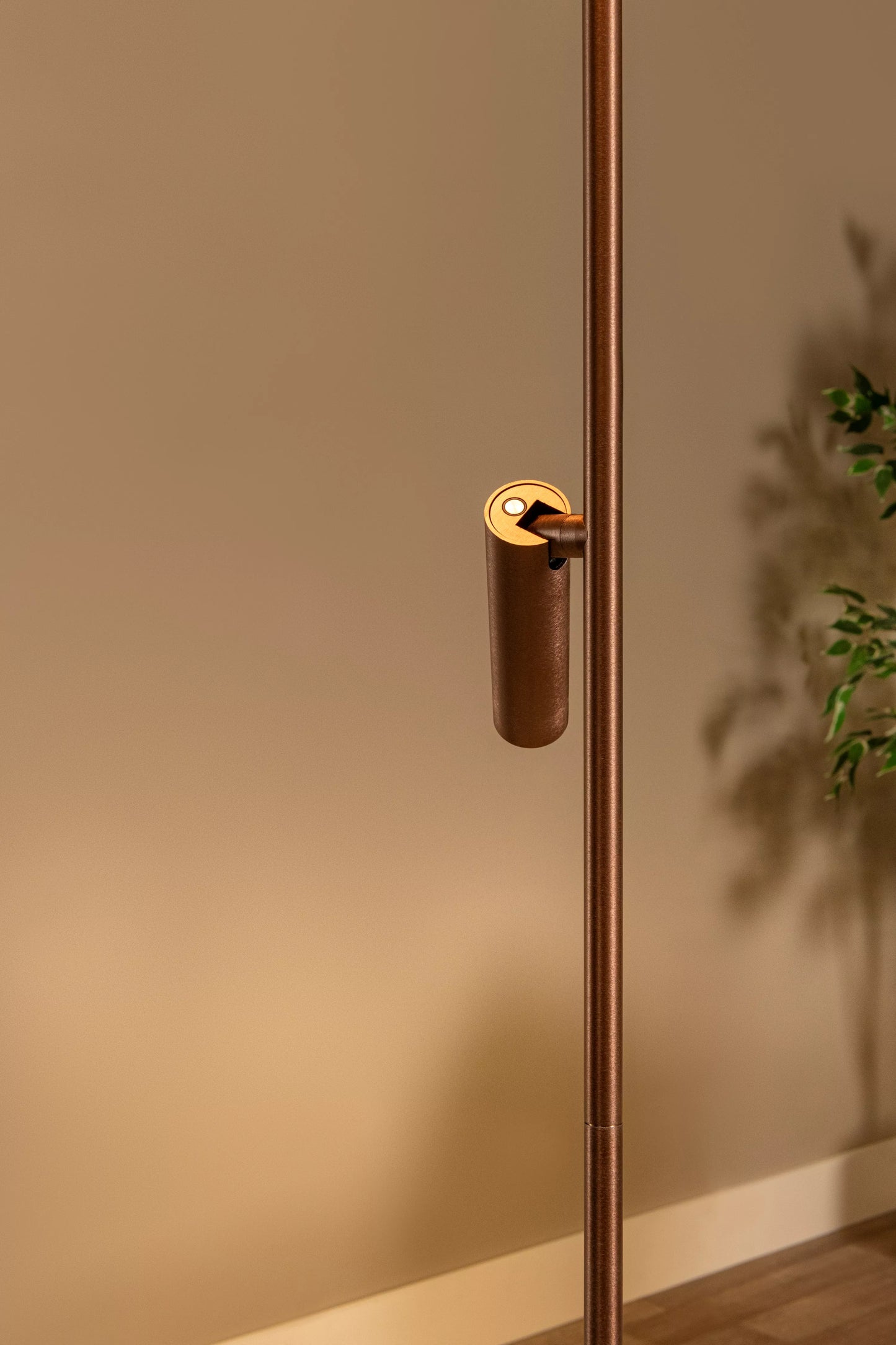 Lucide APPLAUSE - Floor lamp - Ø 33 cm - LED Dim. - CCT - 2700K/4000K - Coffee | Premium