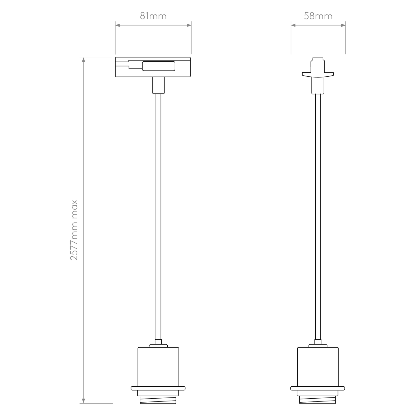 Track Pendant Suspension Kit