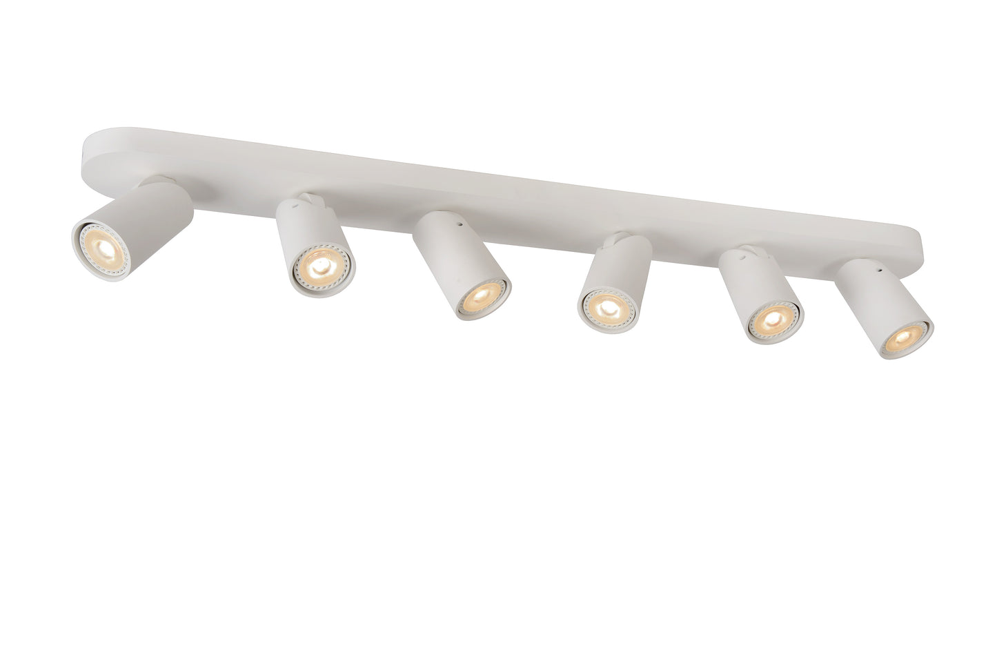 Lucide XYRUS - Ceiling spotlight - LED Dim to warm - GU10 - 6x5W 2200K/3000K - White