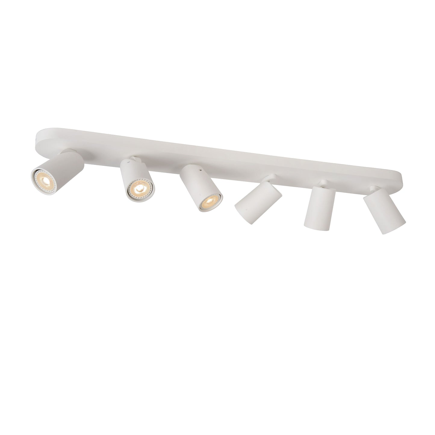 Lucide XYRUS - Ceiling spotlight - LED Dim to warm - GU10 - 6x5W 2200K/3000K - White