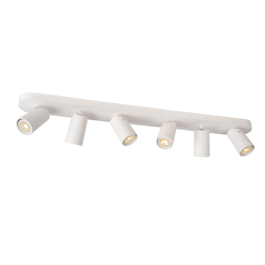 Lucide XYRUS - Ceiling spotlight - LED Dim to warm - GU10 - 6x5W 2200K/3000K - White