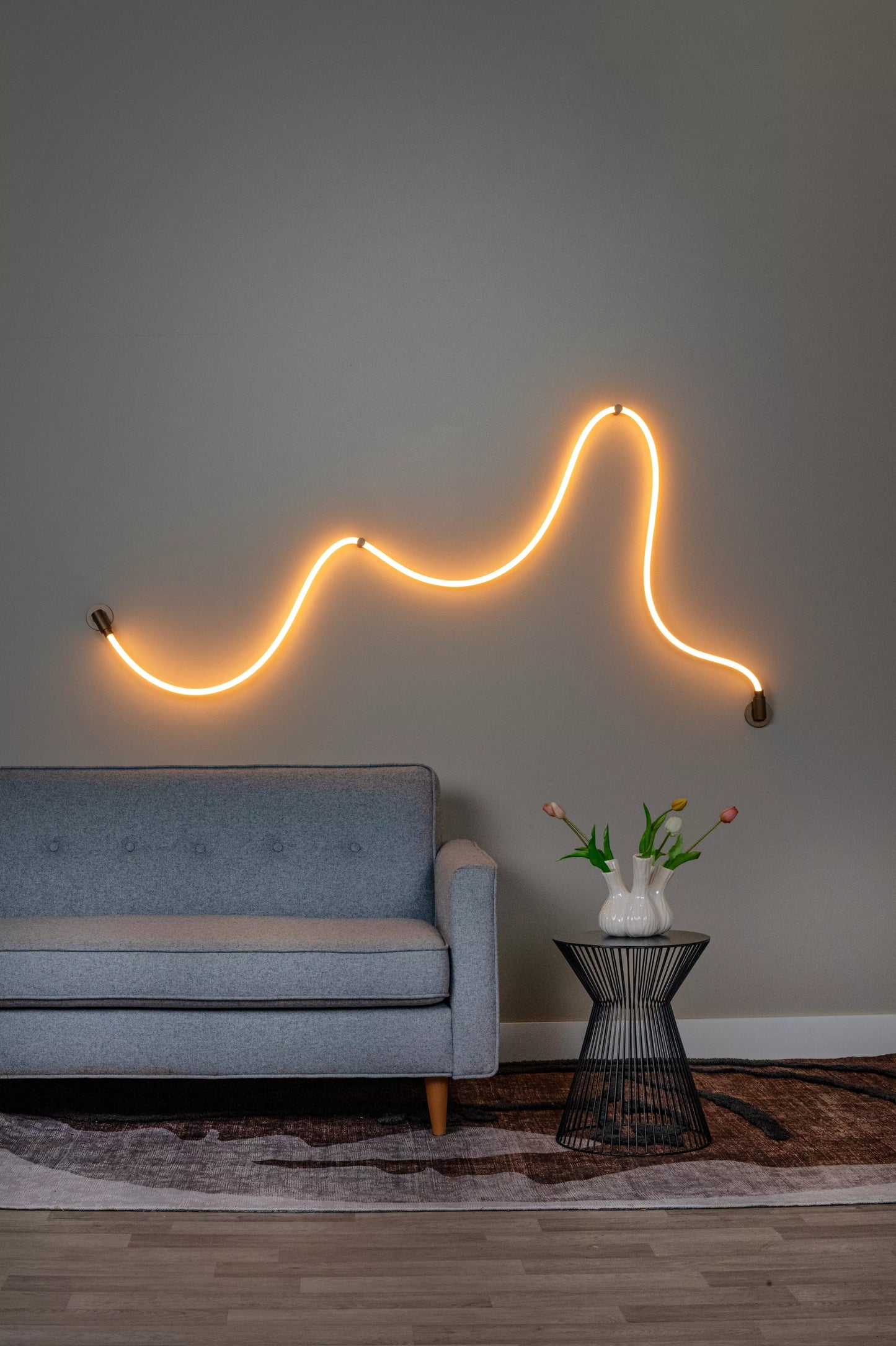 Lucide JANDERIN - Wall light - LED Dim. - CCT - 1x48W 2200K/3300K - Hand Wave Sensor - Champagne Color | Vibes
