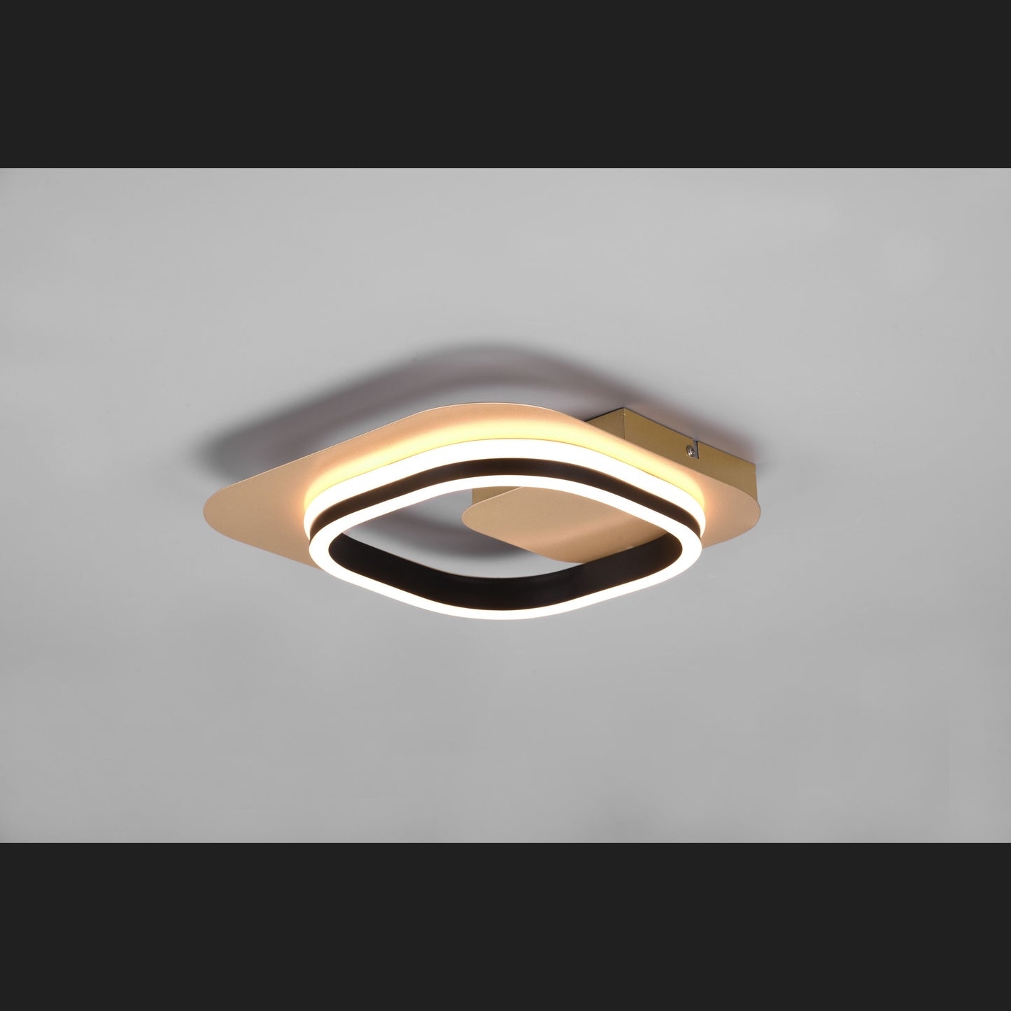 Lugo  - Wall lamp - Black - Gold - Trio