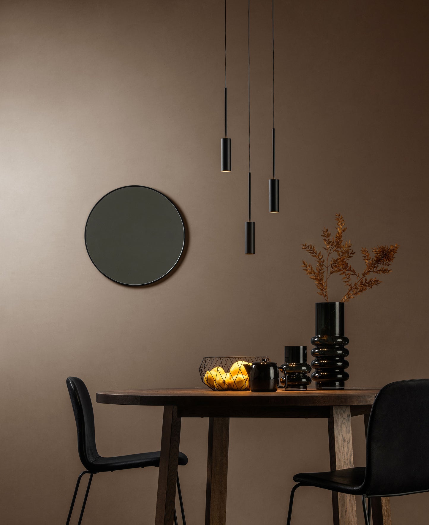 Lucide TUBULE - Pendant light - Ø 26 cm - LED - 3x7W 2700K - Black