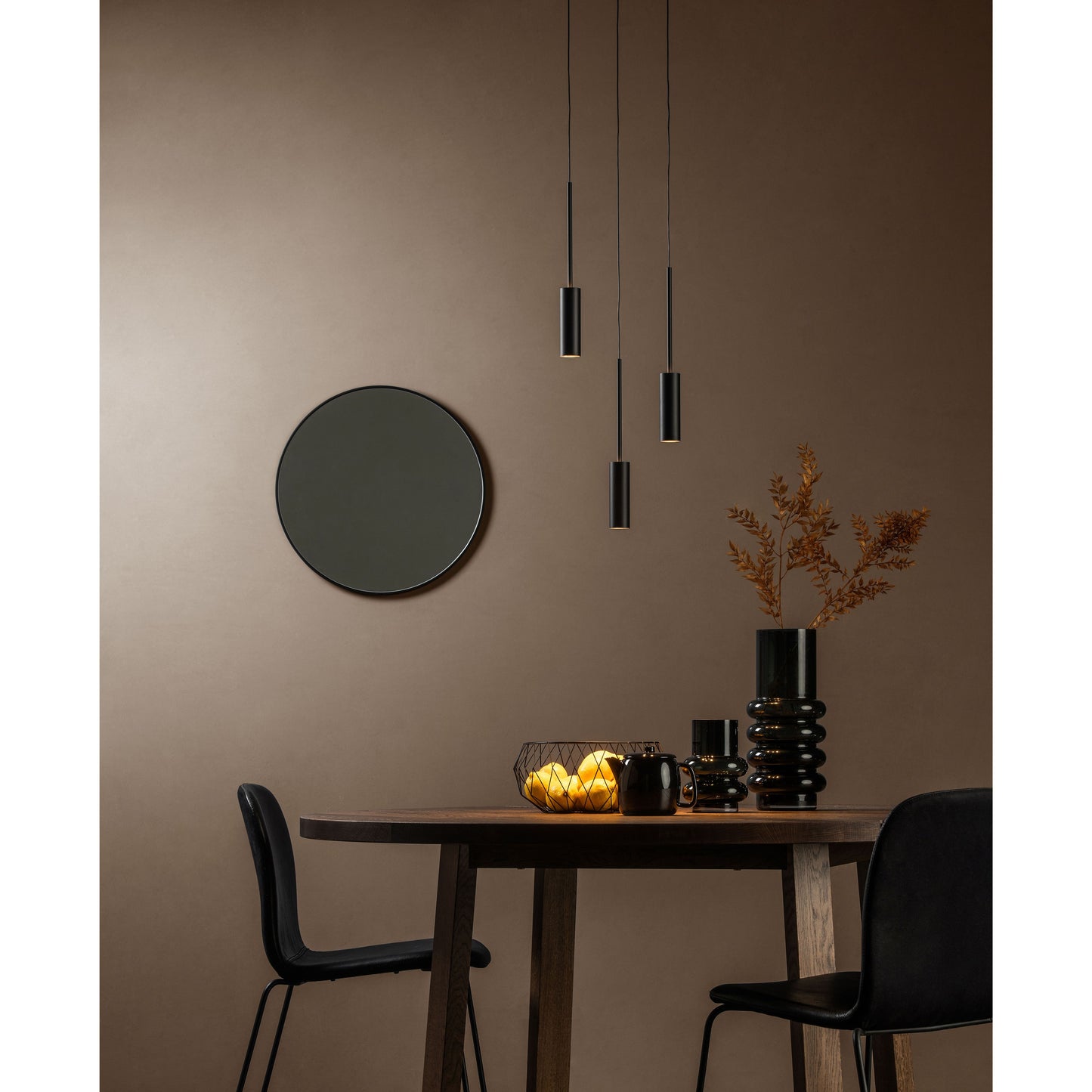 Lucide TUBULE - Pendant light - Ø 26 cm - LED - 3x7W 2700K - Black