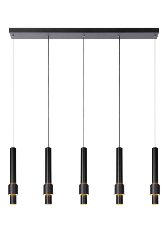 Lucide MARGARY - Pendant light - LED Dim. - 5x4,2W 2700K - Black