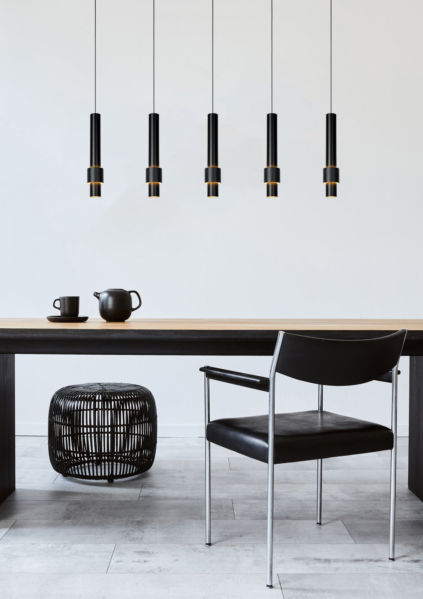 Lucide MARGARY - Pendant light - LED Dim. - 5x4,2W 2700K - Black