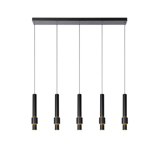 Lucide MARGARY - Pendant light - LED Dim. - 5x4,2W 2700K - Black