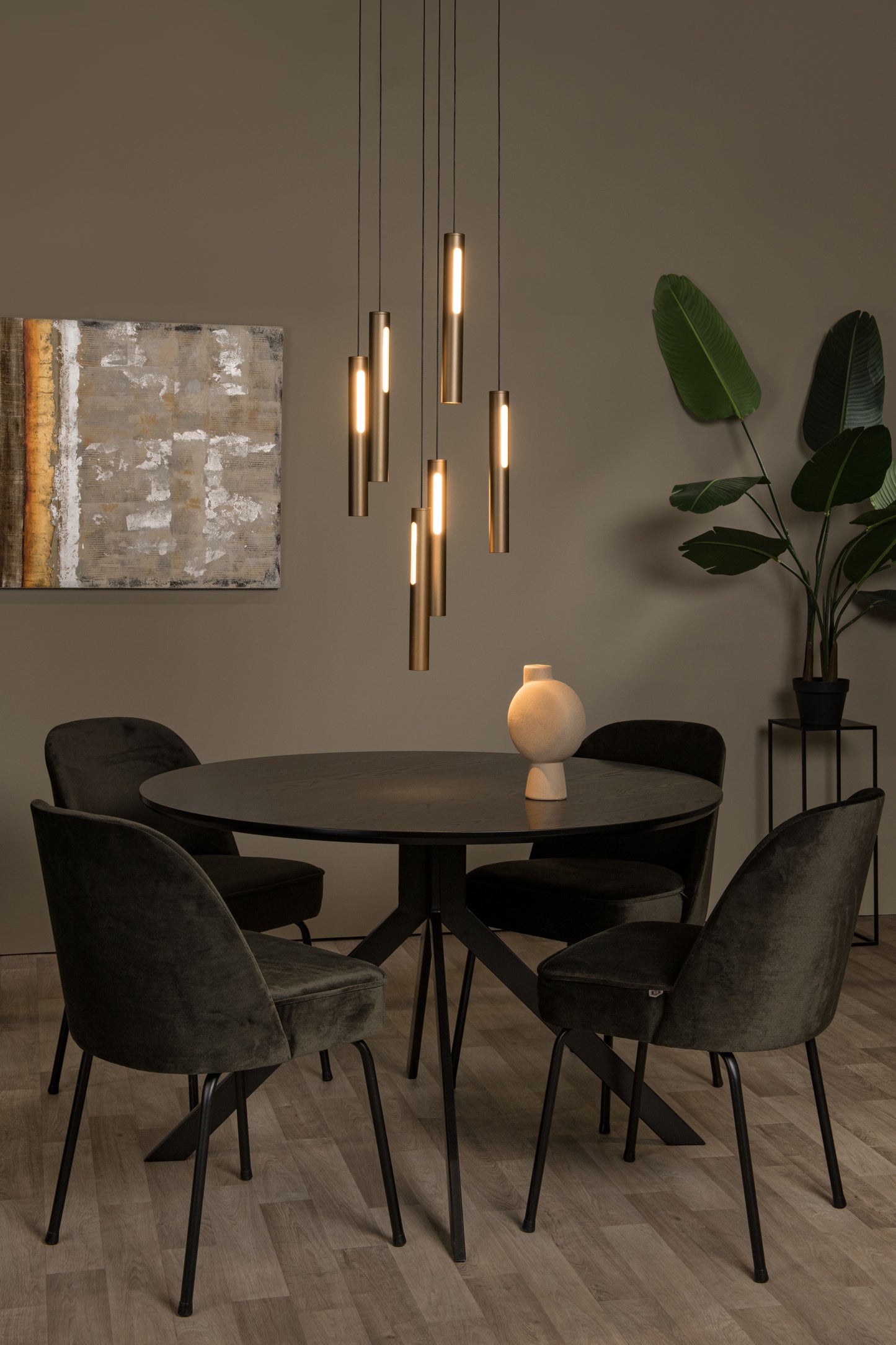 Lucide GRIFFITH - Pendant light - Ø 38 cm - LED Dim. - 6x7,6W 2700K/4000K - Bronze