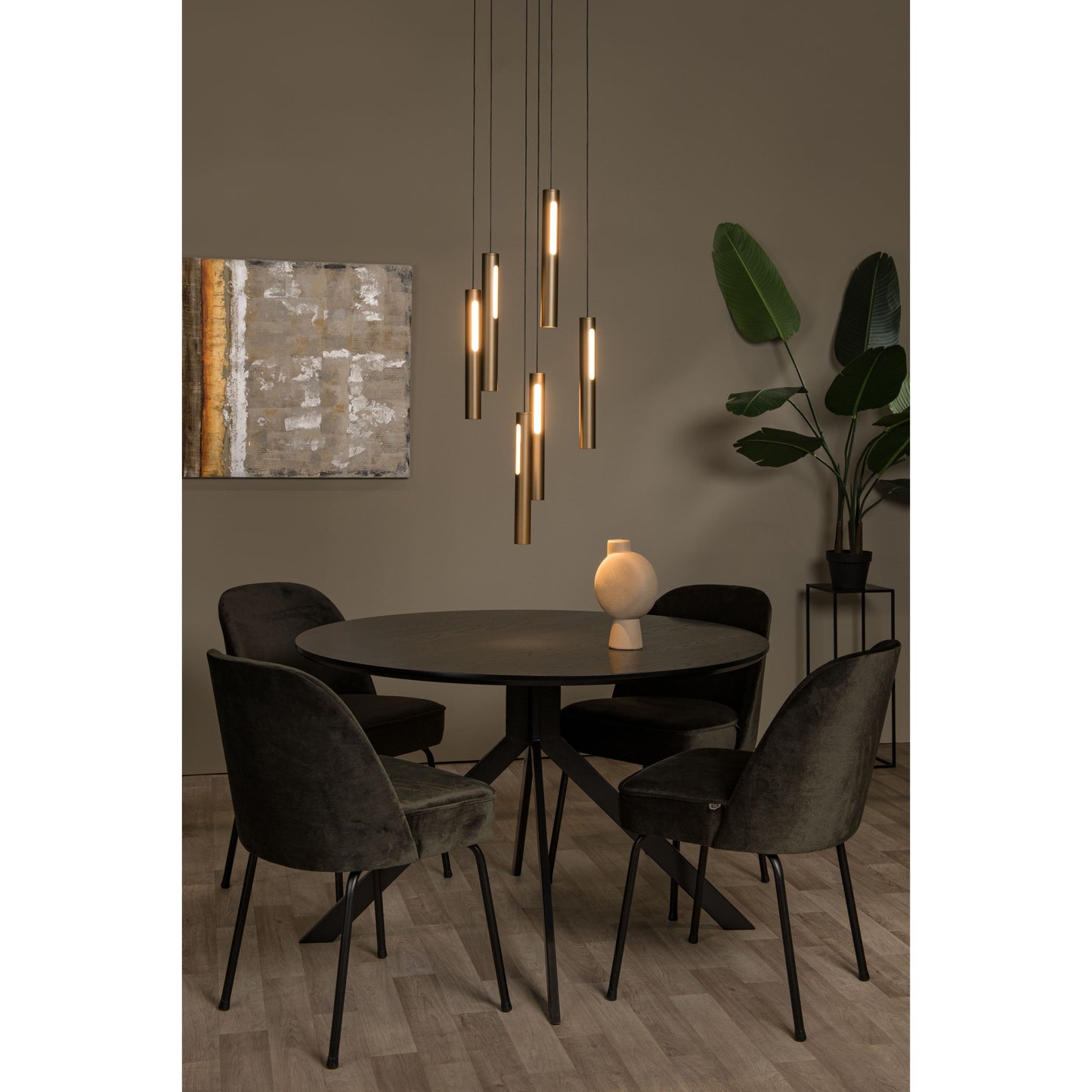 Lucide GRIFFITH - Pendant light - Ø 38 cm - LED Dim. - 6x7,6W 2700K/4000K - Bronze