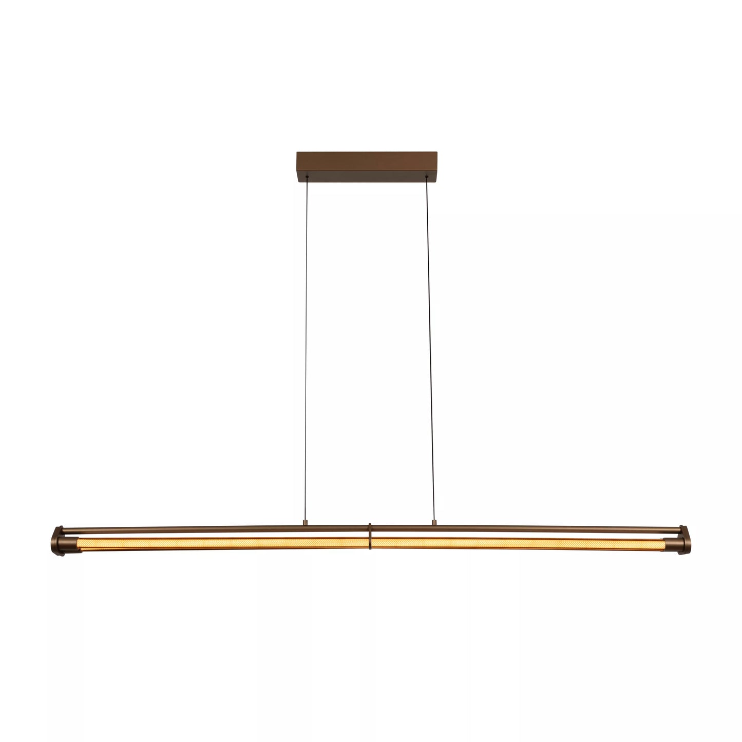 Lucide JANDERIN - Pendant light - LED Dim. - CCT - 2x16,5W 2200K/3300K - Hand Wave Sensor - Champagne Color | Vibes