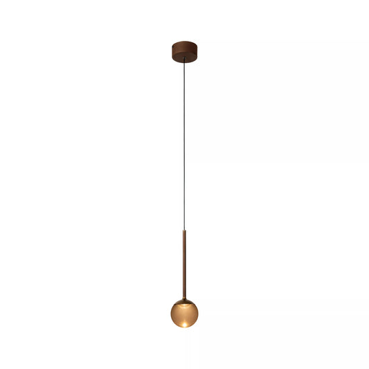 Lucide CALINA - Pendant light - Ø 9,9 cm - LED Dim. - CCT - 1x7W 2200K/3300K - With replaceable LED module - Coffee | Premium