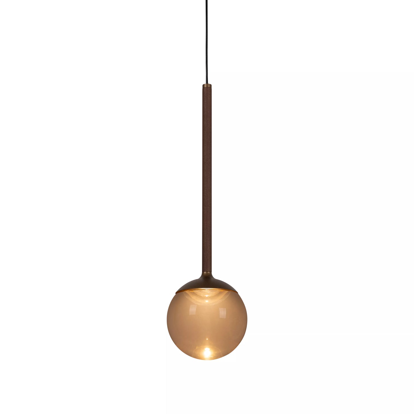 Lucide CALINA - Pendant light - Ø 9,9 cm - LED Dim. - CCT - 1x7W 2200K/3300K - With replaceable LED module - Coffee | Premium