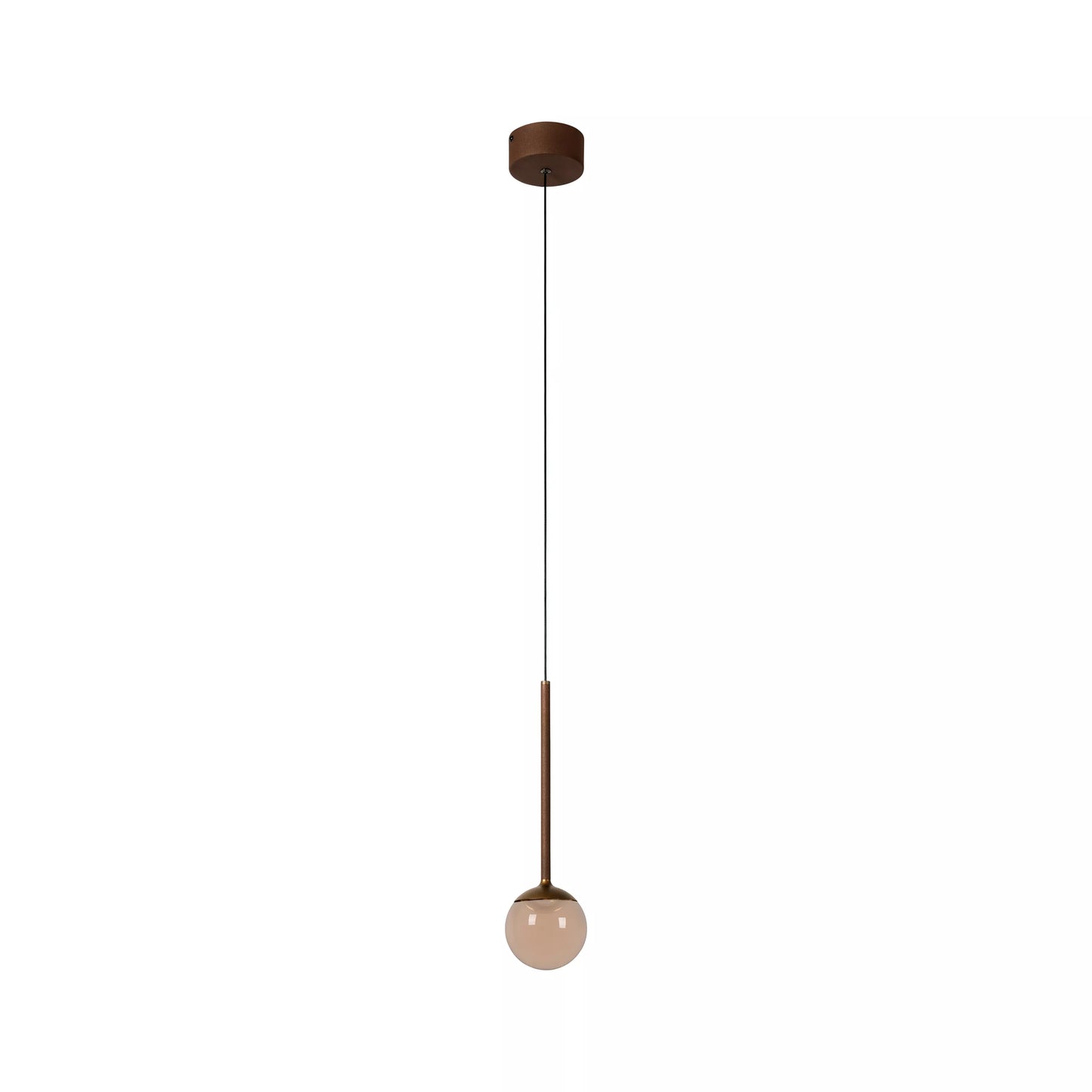 Lucide CALINA - Pendant light - Ø 9,9 cm - LED Dim. - CCT - 1x7W 2200K/3300K - With replaceable LED module - Coffee | Premium