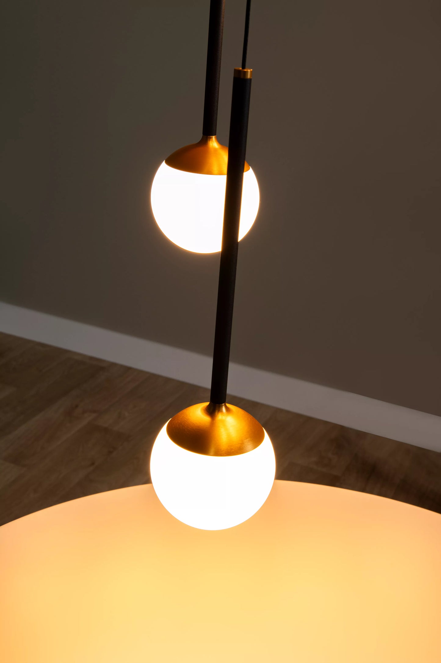 Lucide CALINA - Pendant light - Ø 41,9 cm - LED Dim. - CCT - 5x7,4W 2200K/3300K - With replaceable LED module - Black | Premium